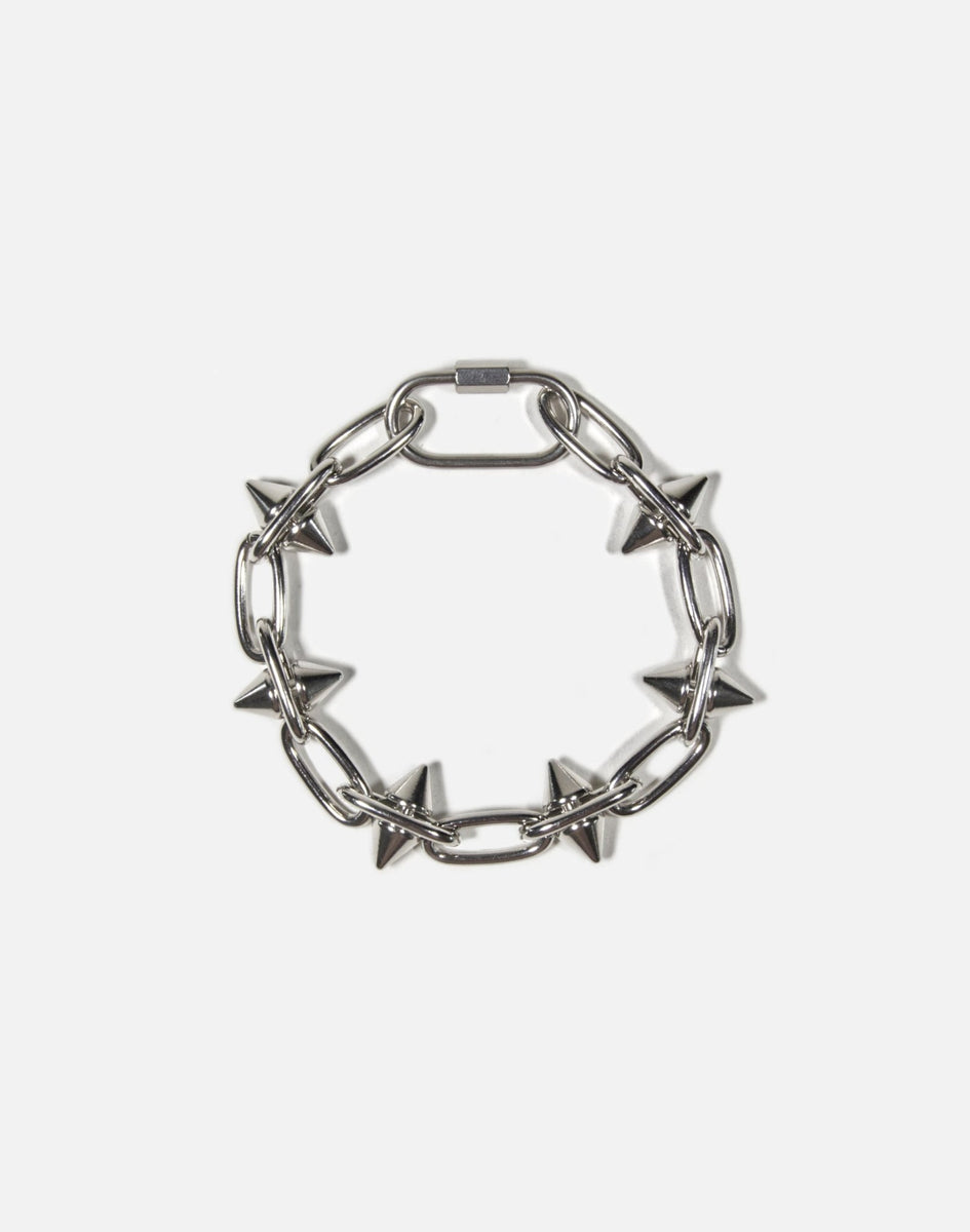 Mens-silver-spike-chain-