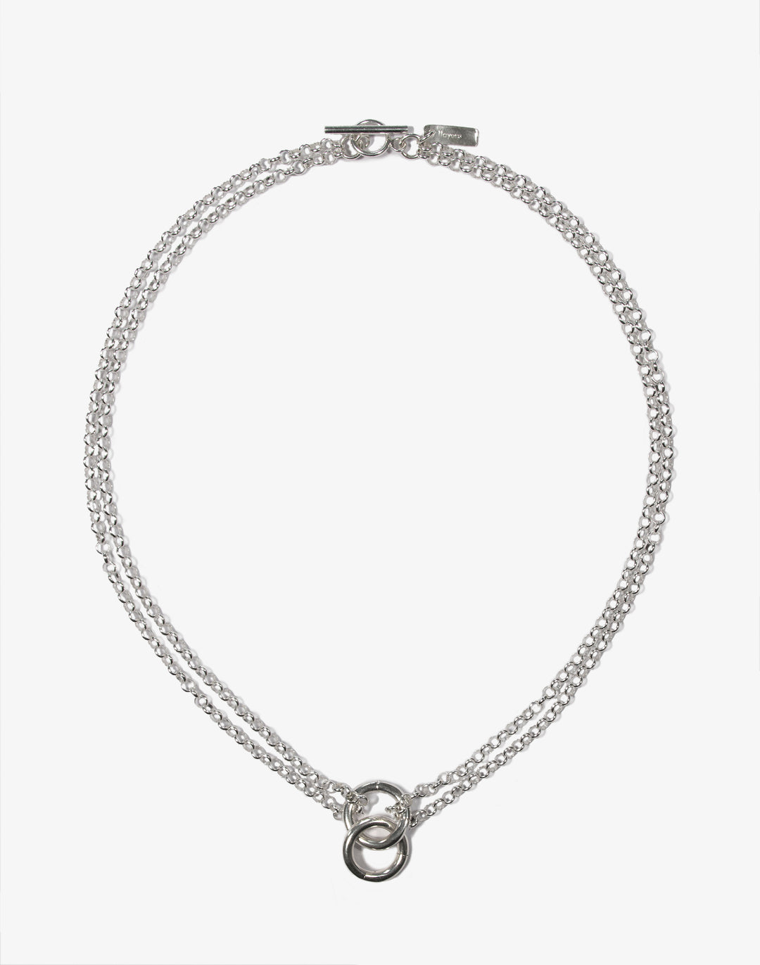 llayers jewelry unite unisex men silver chain rings choker necklace - Made In Brookyn New York 4
