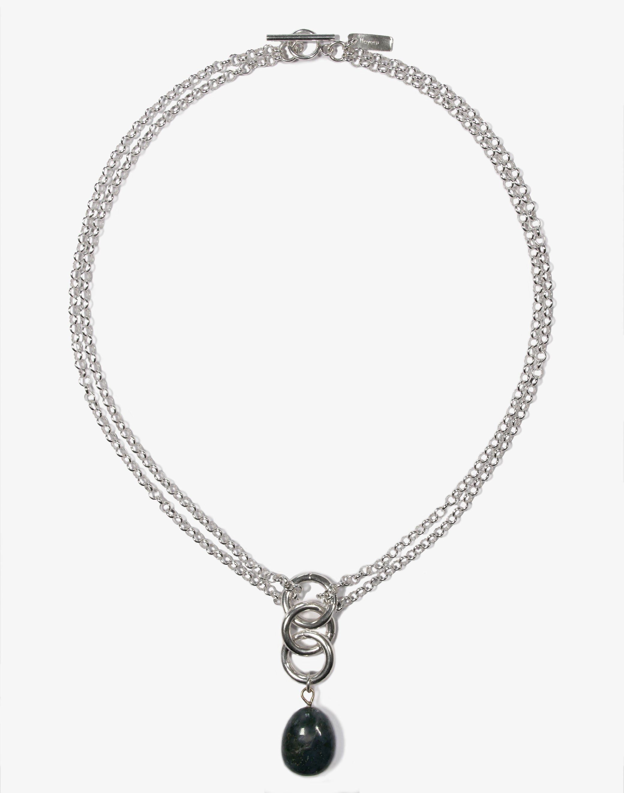 llayers jewelry unite Women silver chain rings choker necklace-stones-- Made In Brookyn New York 3