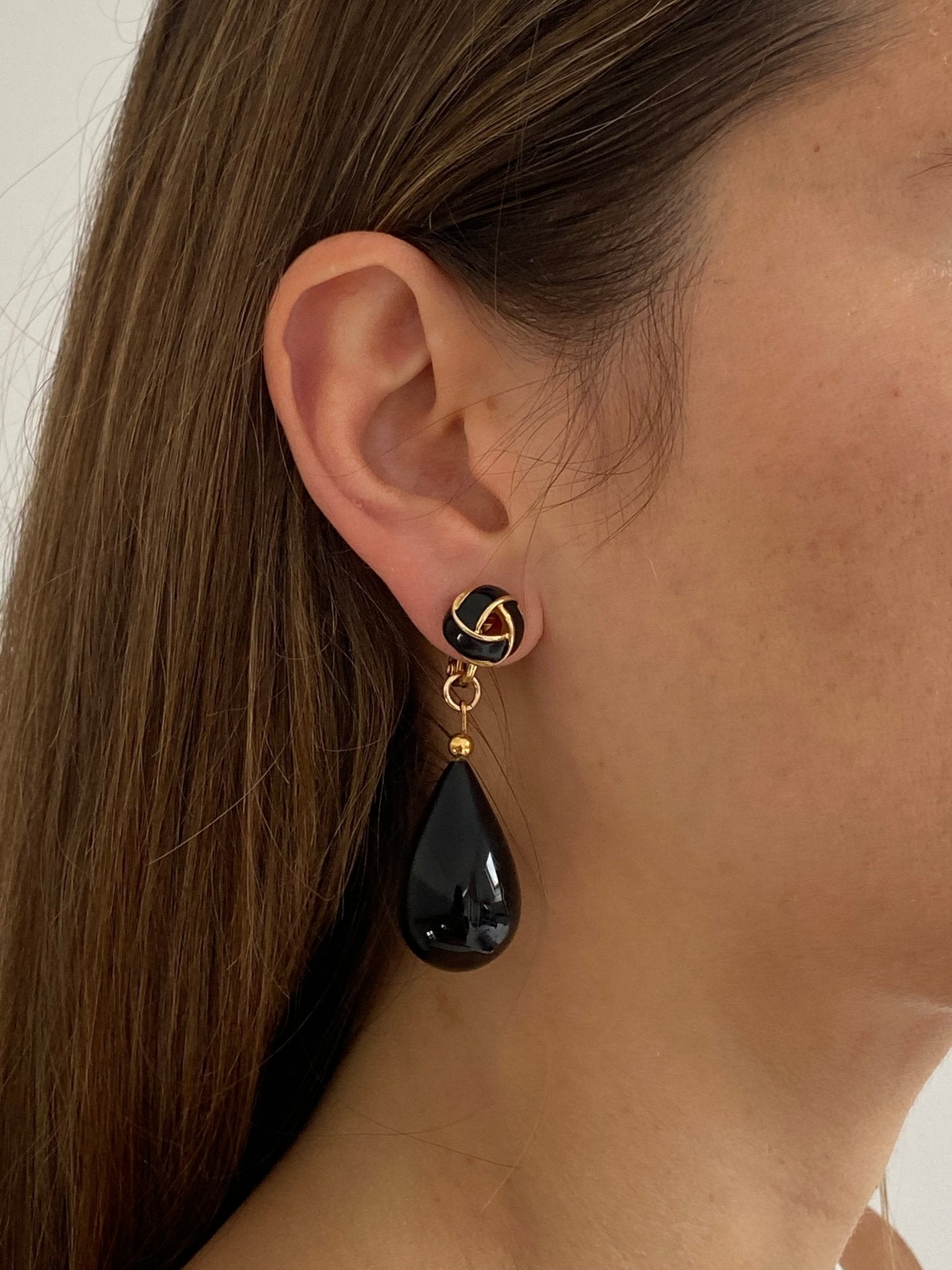llayers jewelry upcycling gold black stone earring 010 brooklyn new york