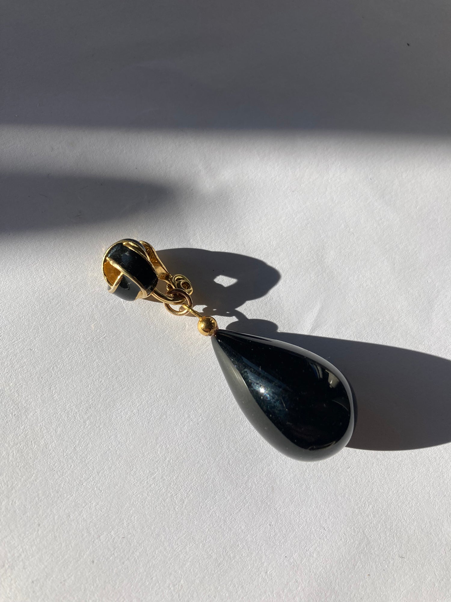 llayers jewelry upcycling gold black stone earring 010 brooklyn new york