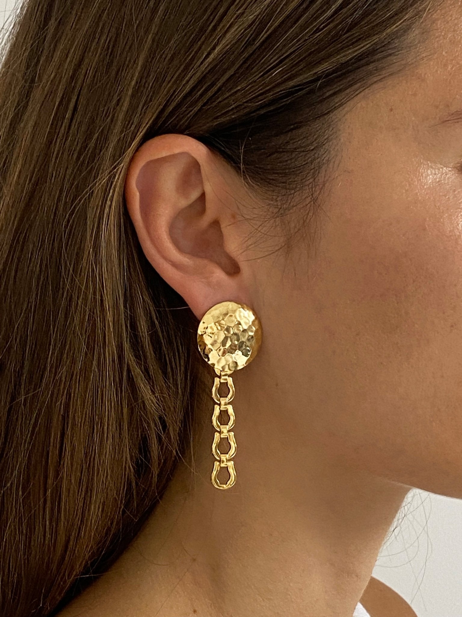 llayers jewelry upcycling gold long chain earrings 011 brooklyn new york