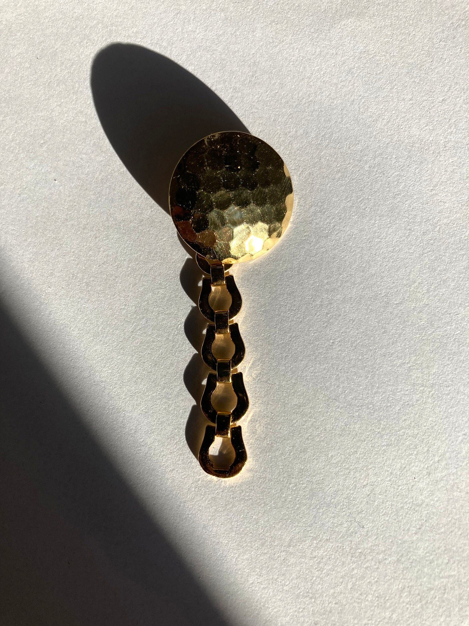 llayers jewelry upcycling gold long chain earrings 011 brooklyn new york