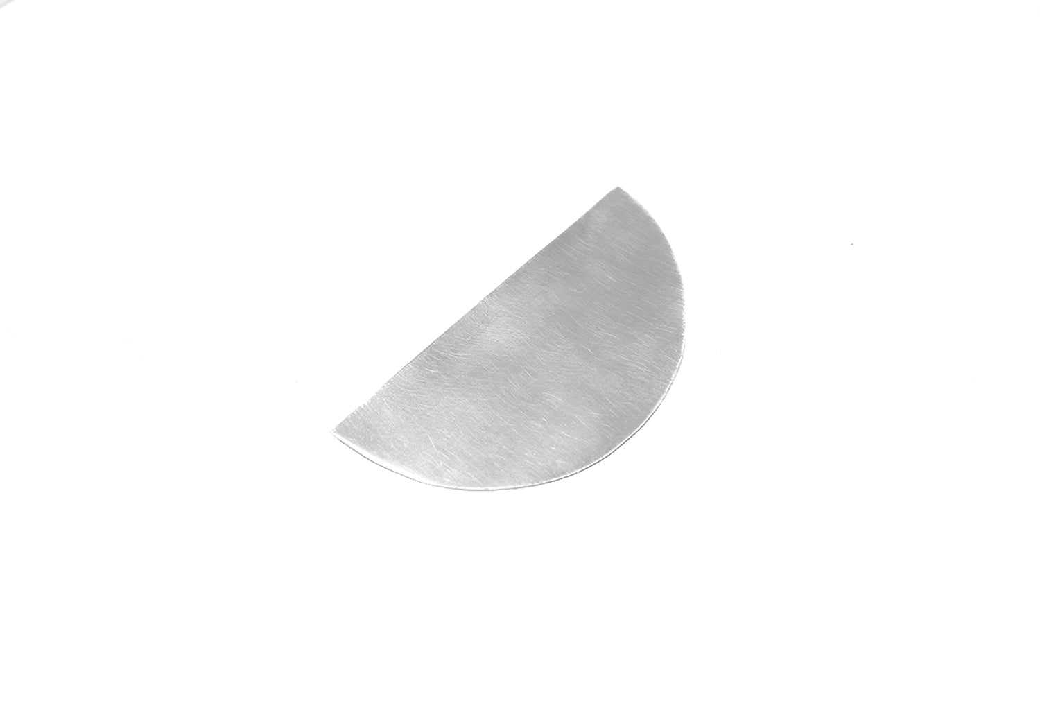 statement oversize earrings silver quarter+ moon handmade by llayers in Brooklyn New york