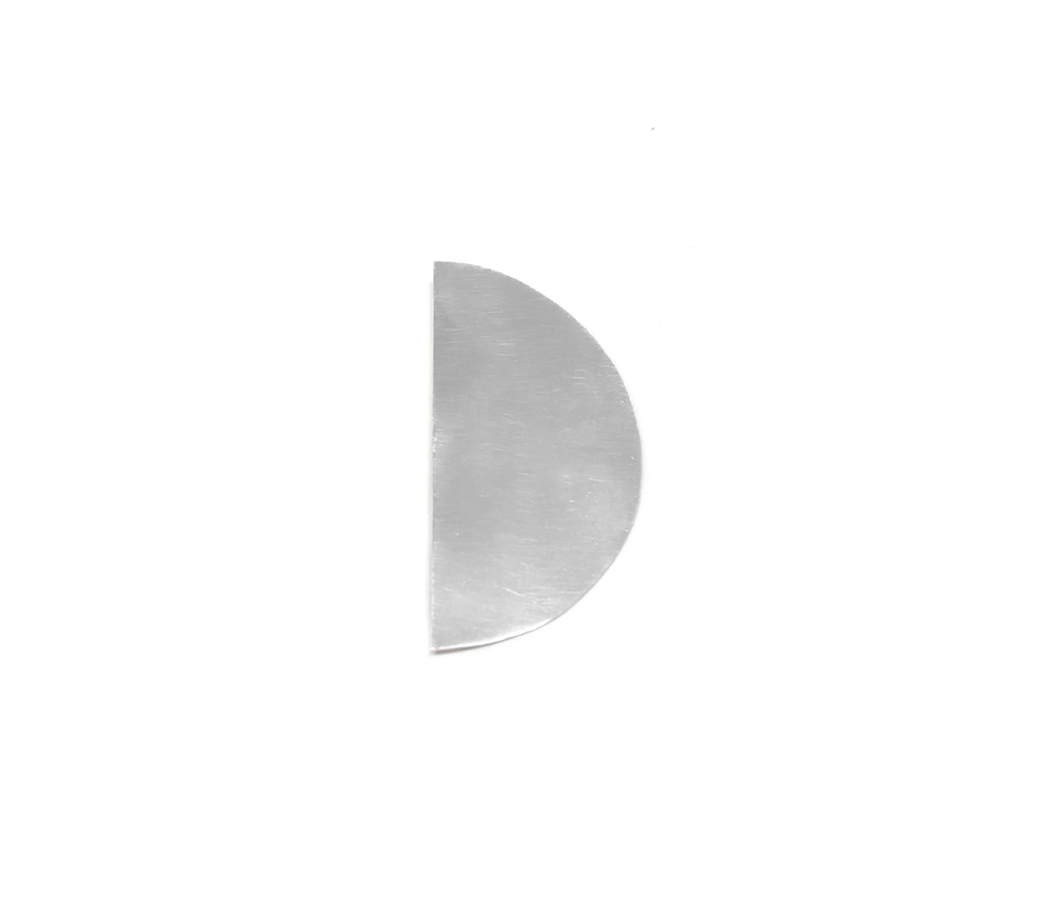 statement oversize earrings silver quarter+ moon handmade by llayers in Brooklyn New york