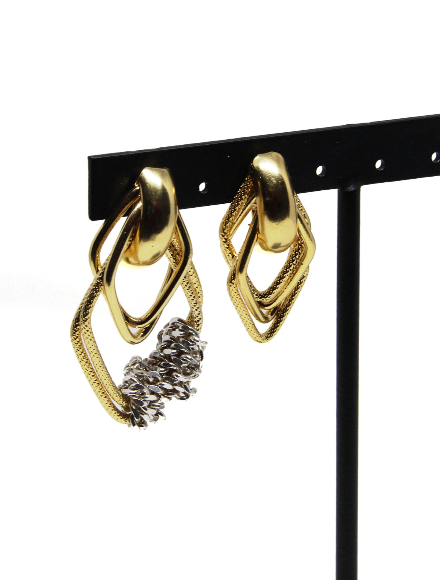 llayers jewelry upcycling gold chain earrings brooklyn new york