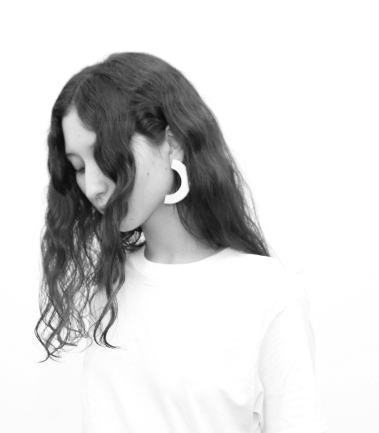llayers jewelry silver moon earrings phase+ statement jewelry In New York Brooklyn