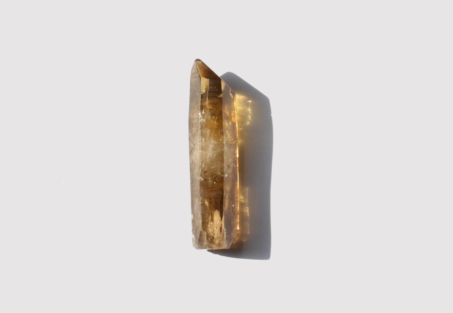 raw citrine quartz point crystal healing stone wellness by llayers in Brooklyn New York