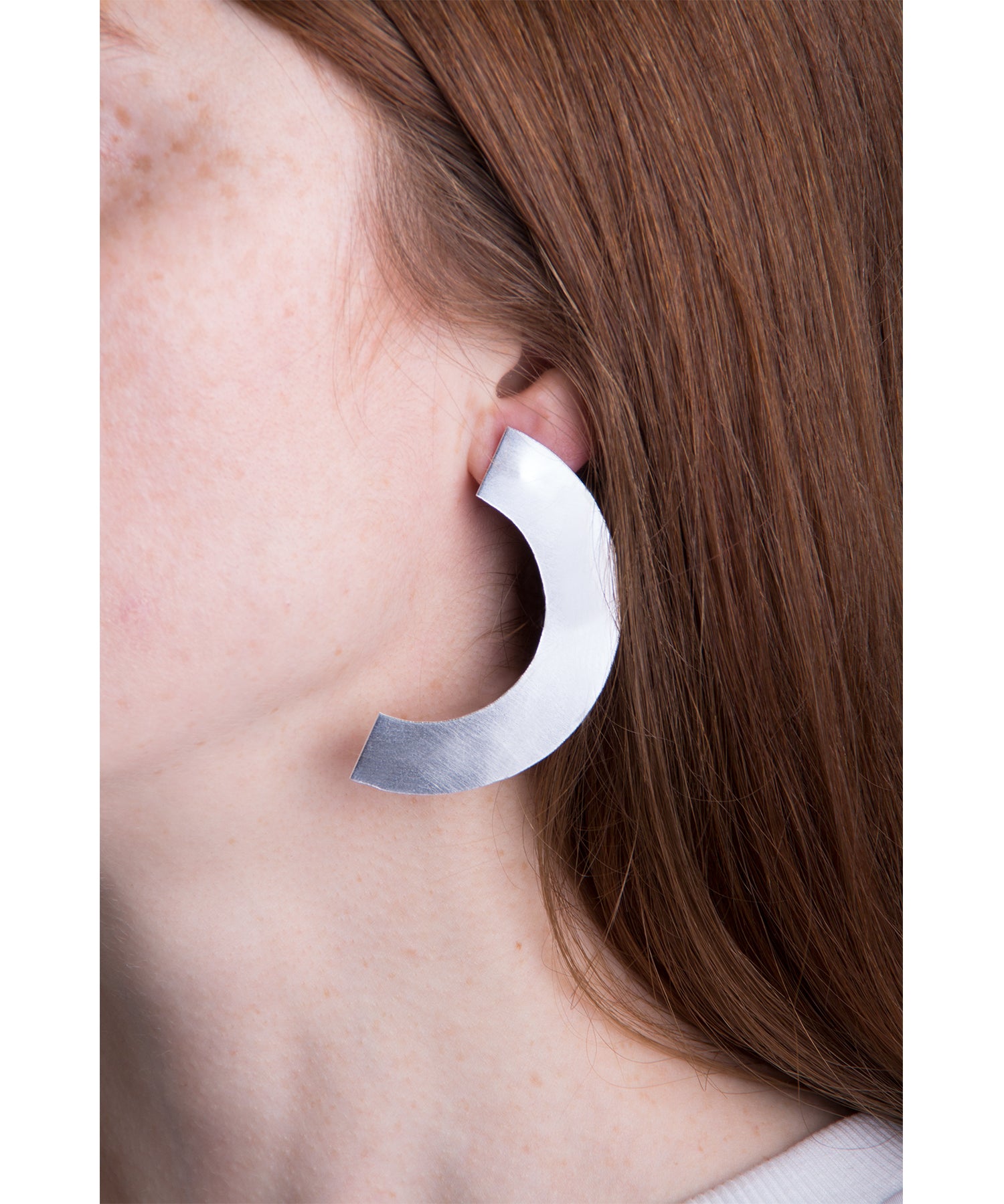 statement jewelry In New York Brooklyn by llayers jewelry silver moon earrings phase+