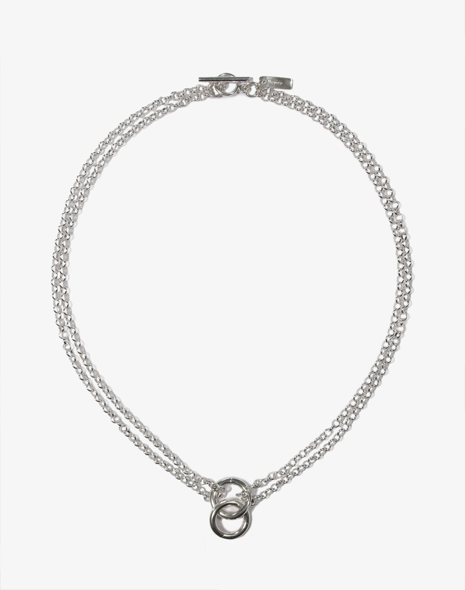Chic sterling silver necklace chain choker. Best minimalist affordable jewelry handcrafted In Brooklyn New York by llayers.