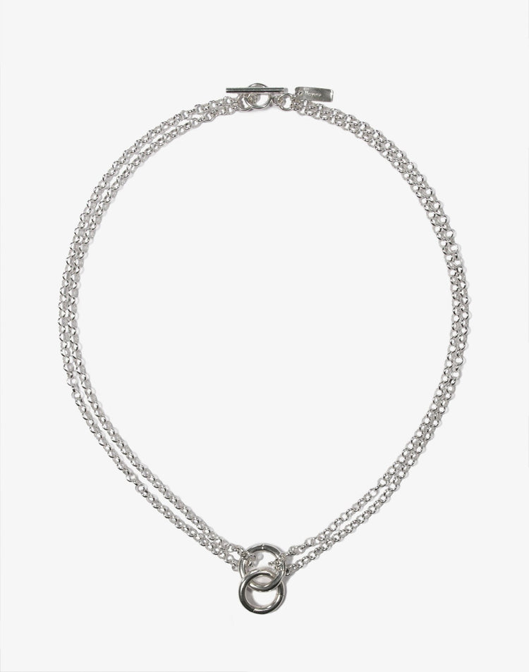 Chic sterling silver necklace chain choker. Best minimalist affordable jewelry handcrafted In Brooklyn New York by llayers.