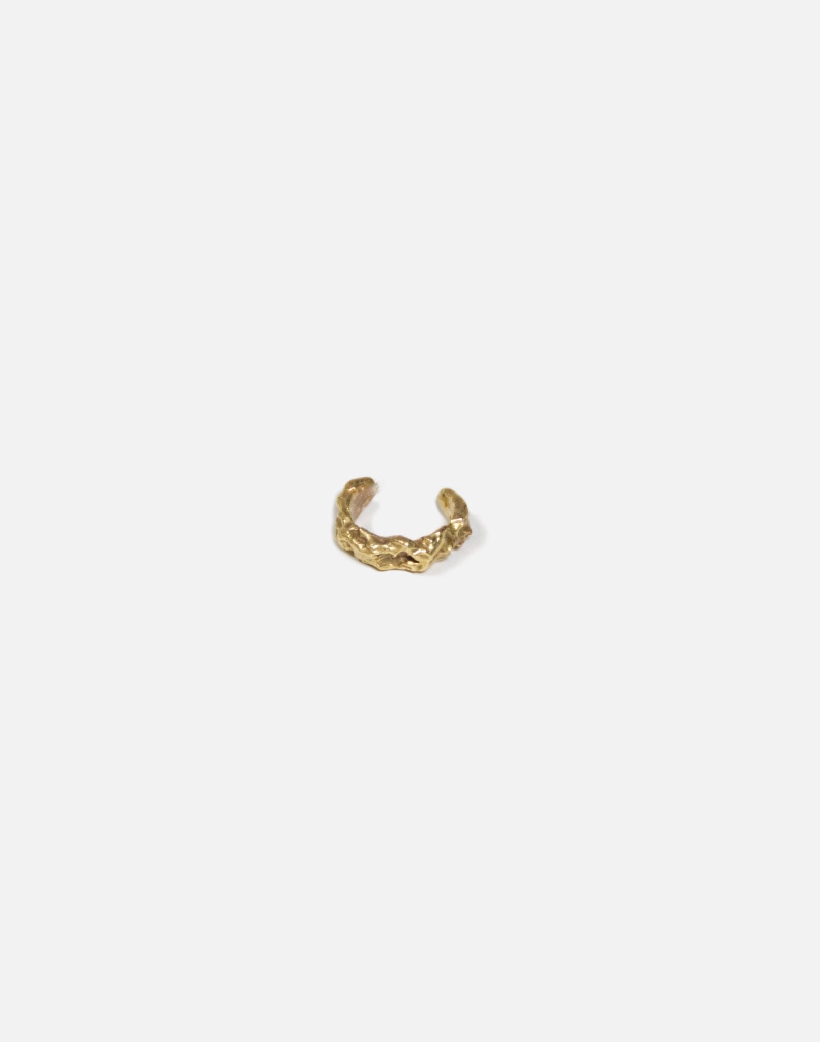 Gold ear cuff earrings. Emerging designer. Minimalist jewelry made in Brooklyn New York by llayers.