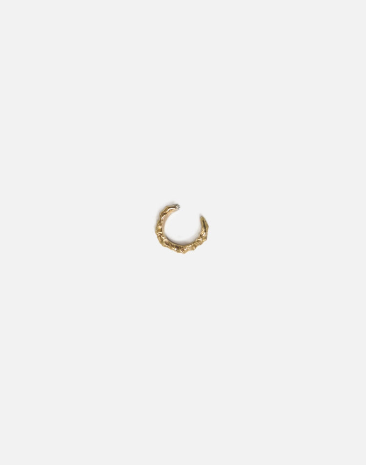 Gold ear cuff earrings. Best minimalist jewelry made in Brooklyn New York by llayers.