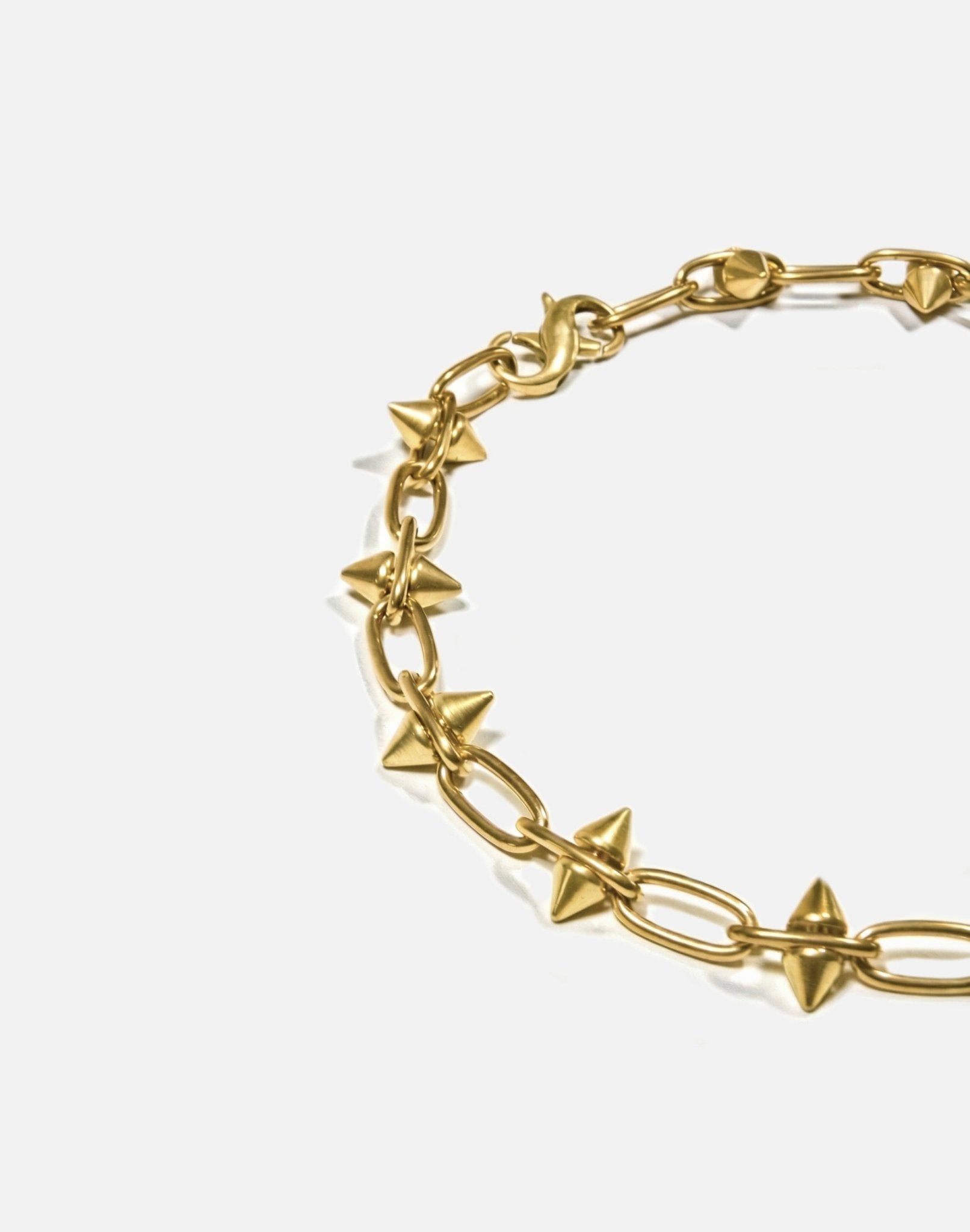 Gold spike chain necklace men's women's New York