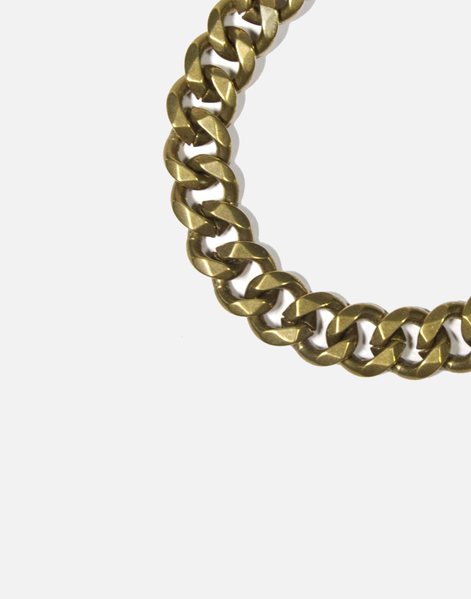 Men curb chain necklace brass unisex jewelry handmade New York Brooklyn by llayers 