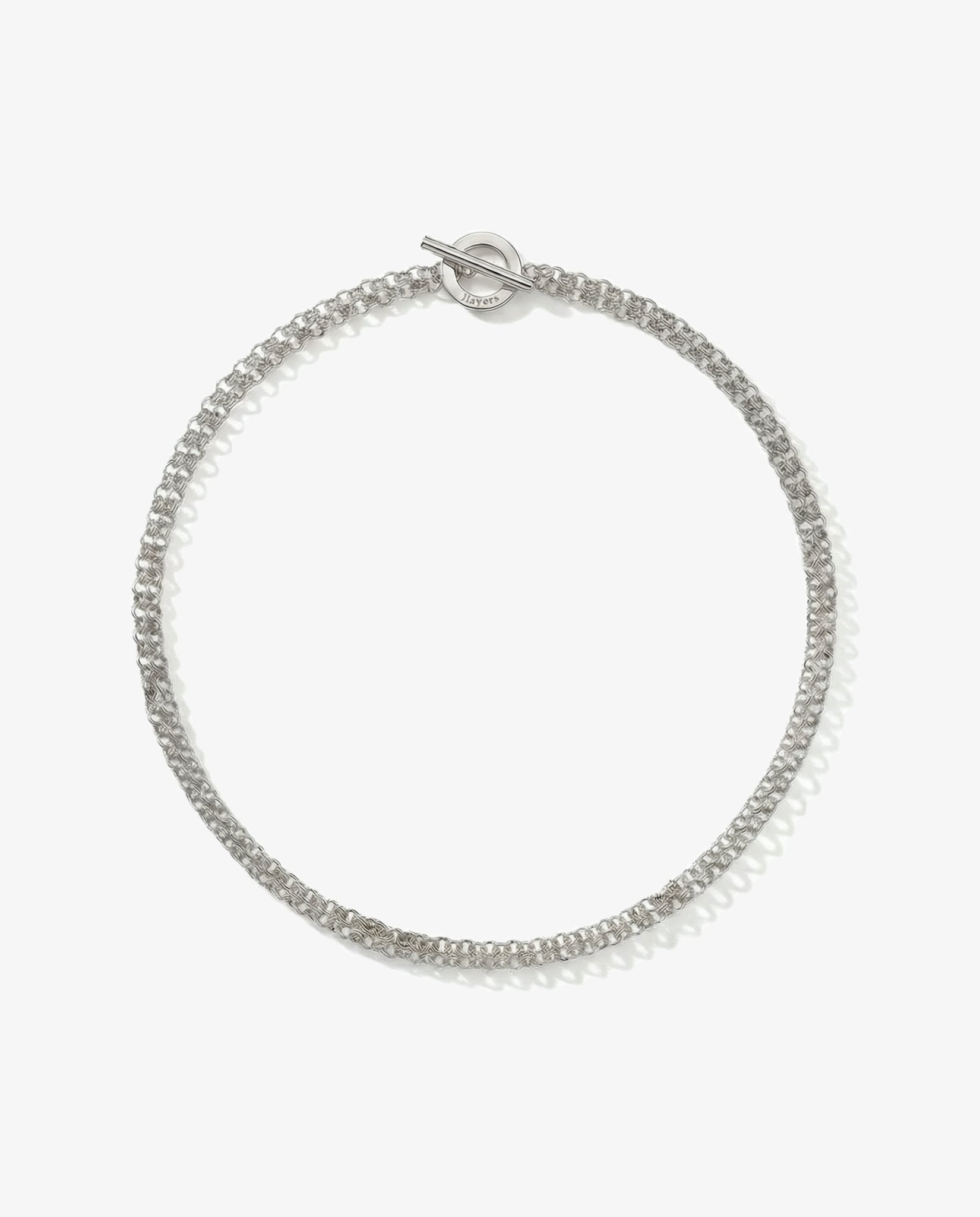 Men's silver chain necklace. Men's minimalist jewelry brand in Brooklyn New York by llayers.