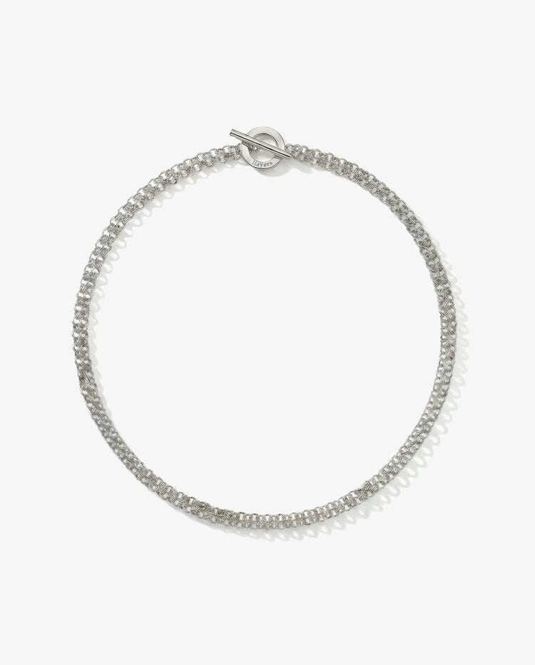 Men's silver chain necklace. Men's minimalist jewelry brand in Brooklyn New York by llayers.
