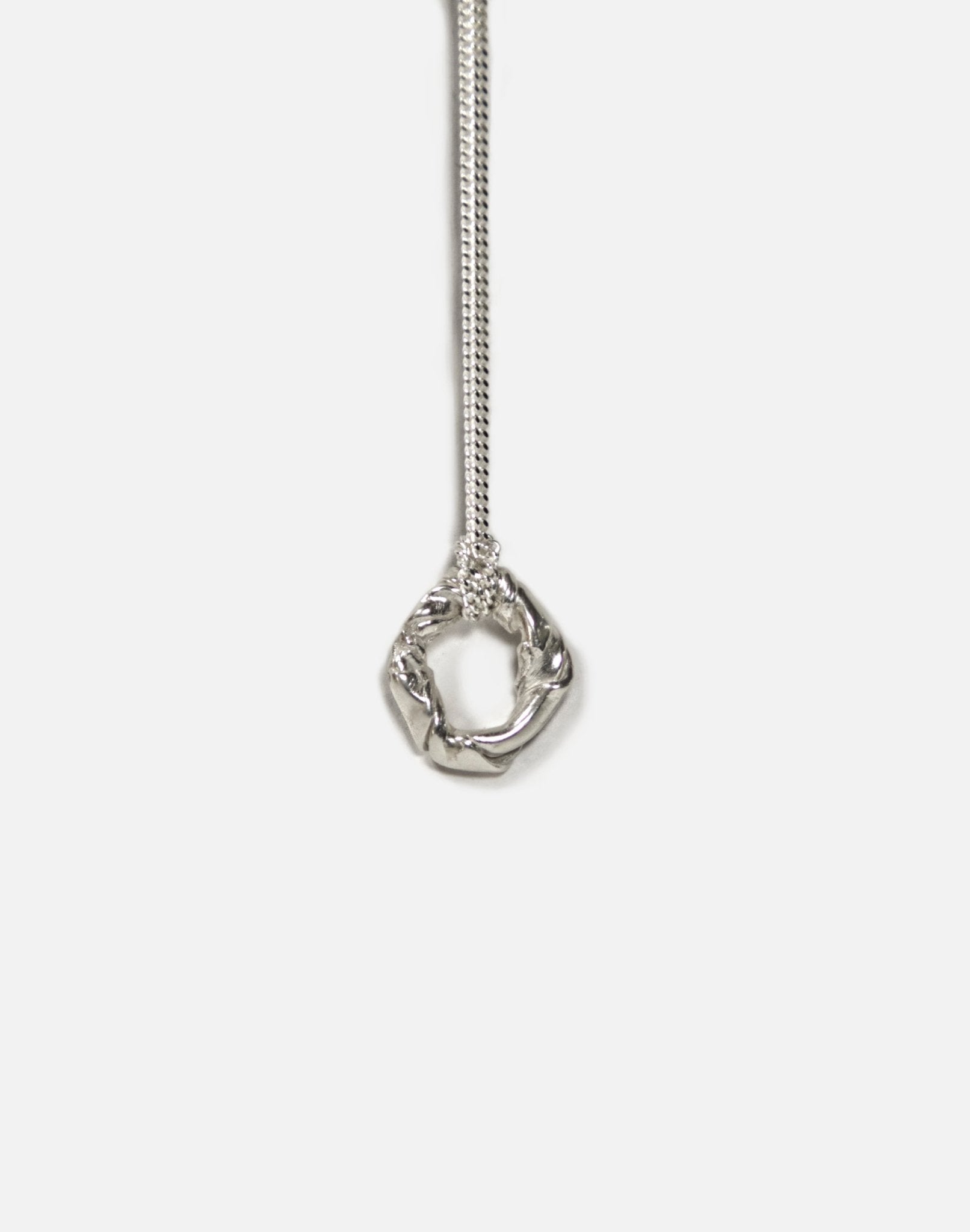 Men's Sterling silver minimalist pendant necklace. Jewelry made in Brooklyn New York by designer llayers.