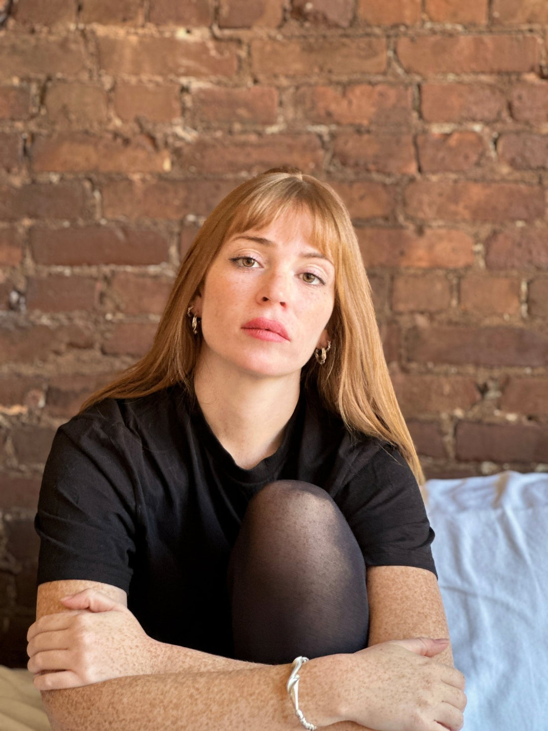 Modern Sterling silver hoop earrings. Best minimal jewelry made in Brooklyn New York by llayers.