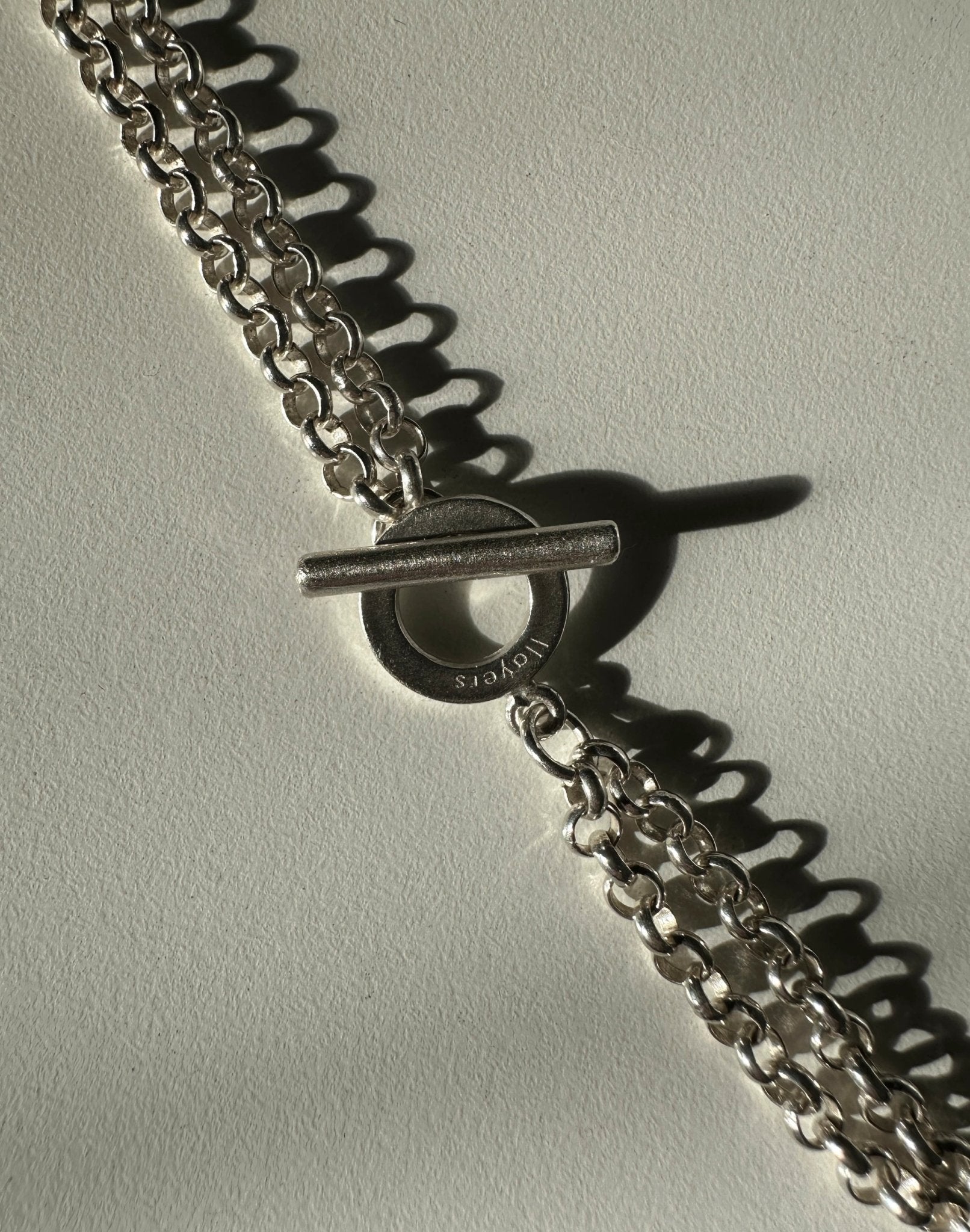 Silver chain with a clasp
