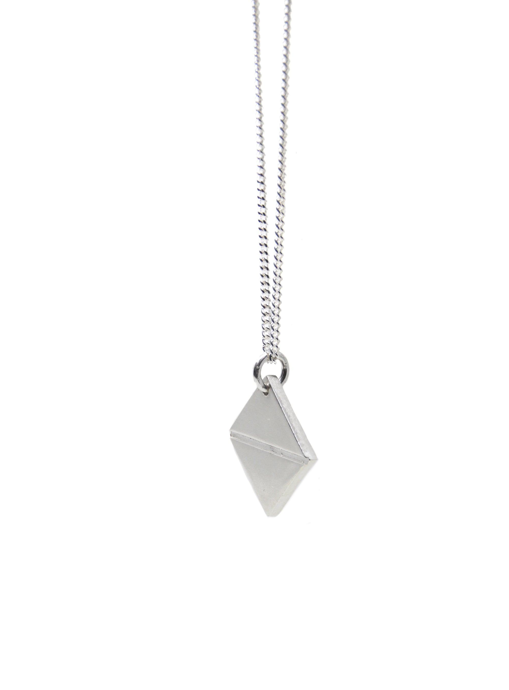 Talisman silver charm triangle chain pendant unisex in New York Brooklyn –  llayers
