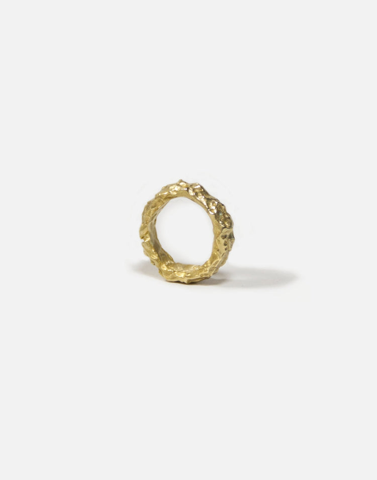 Textured ring band. Modern minimalist jewelry. Made in Brooklyn New York by llayers.