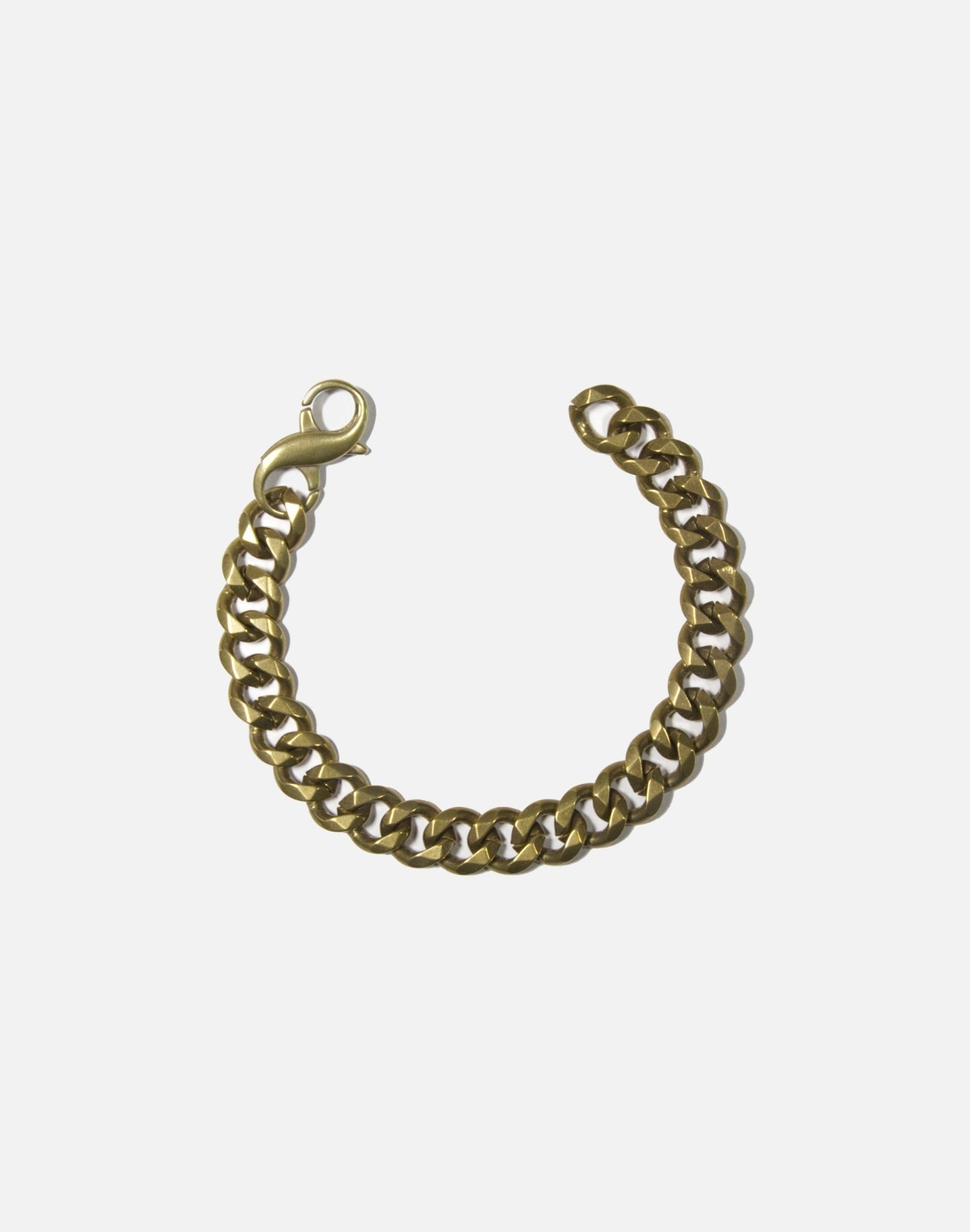 Women curb chain bracelet brass unisex jewelry handmade New York Brooklyn by llayers 