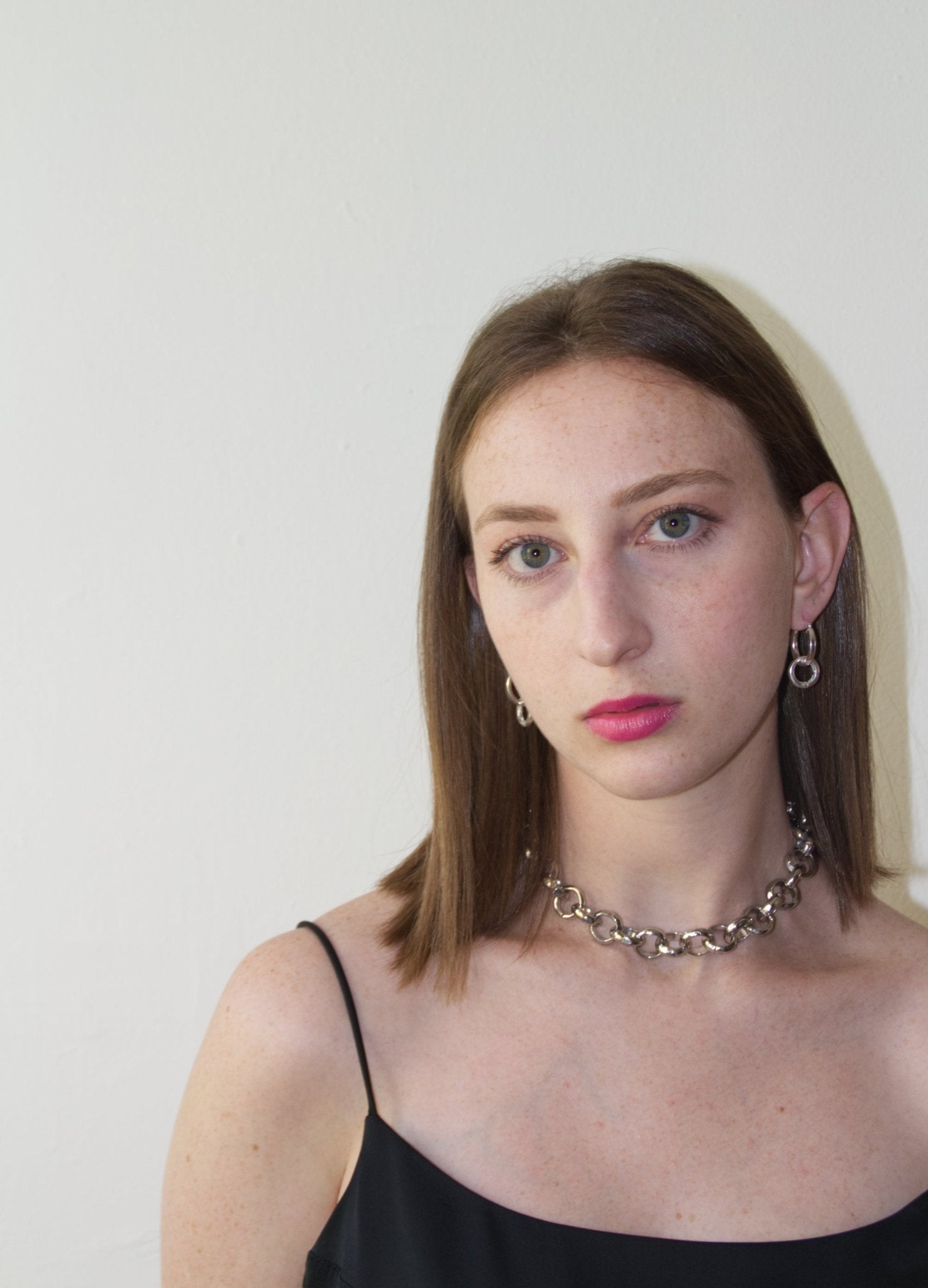 Women's chunky chain necklace infinity stainless steel jewelry made in Brooklyn New York by llayers