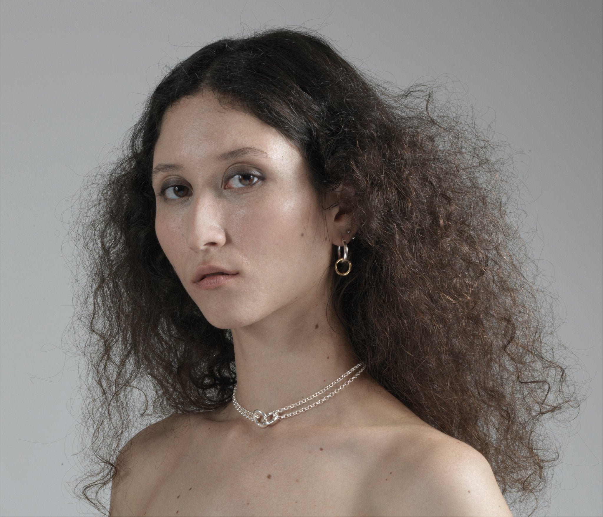 Sterling silver chain necklace. Emerging designer with affordable jewelry handcrafted In Brooklyn New York by llayers.