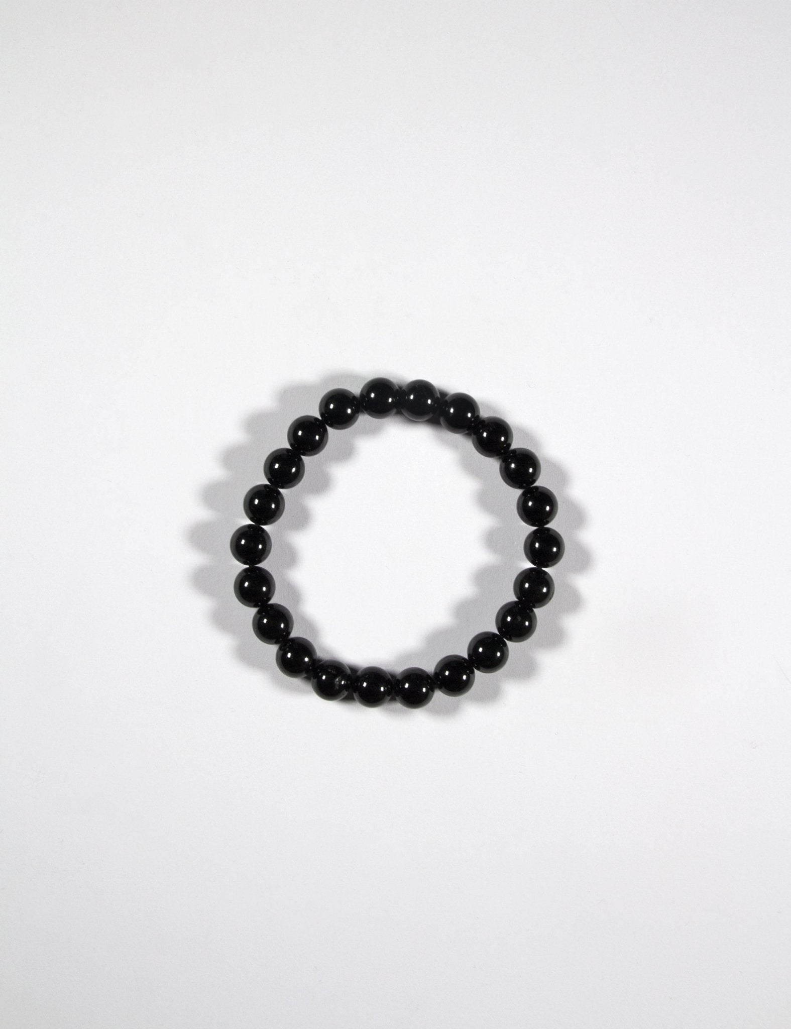 black agate healing stone beads bracelet in new york brooklyn by llayers men women jewelry