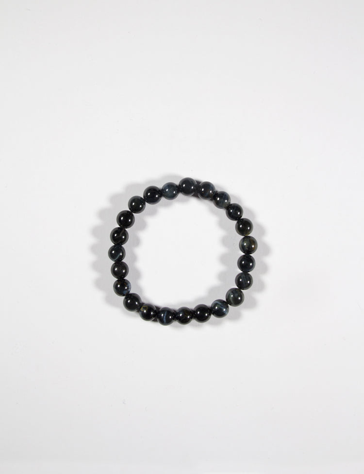 falcon eye healing stone beads bracelet in new york brooklyn by llayers men women jewelry