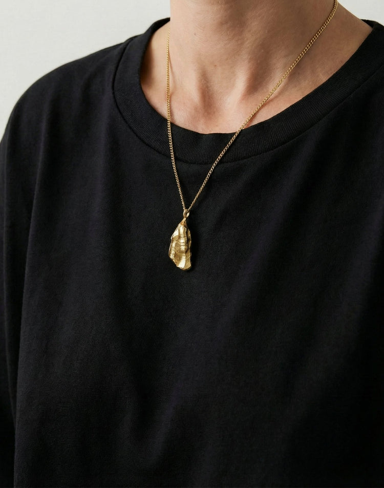gold plated rock layers pendant necklace in new york by llayers 