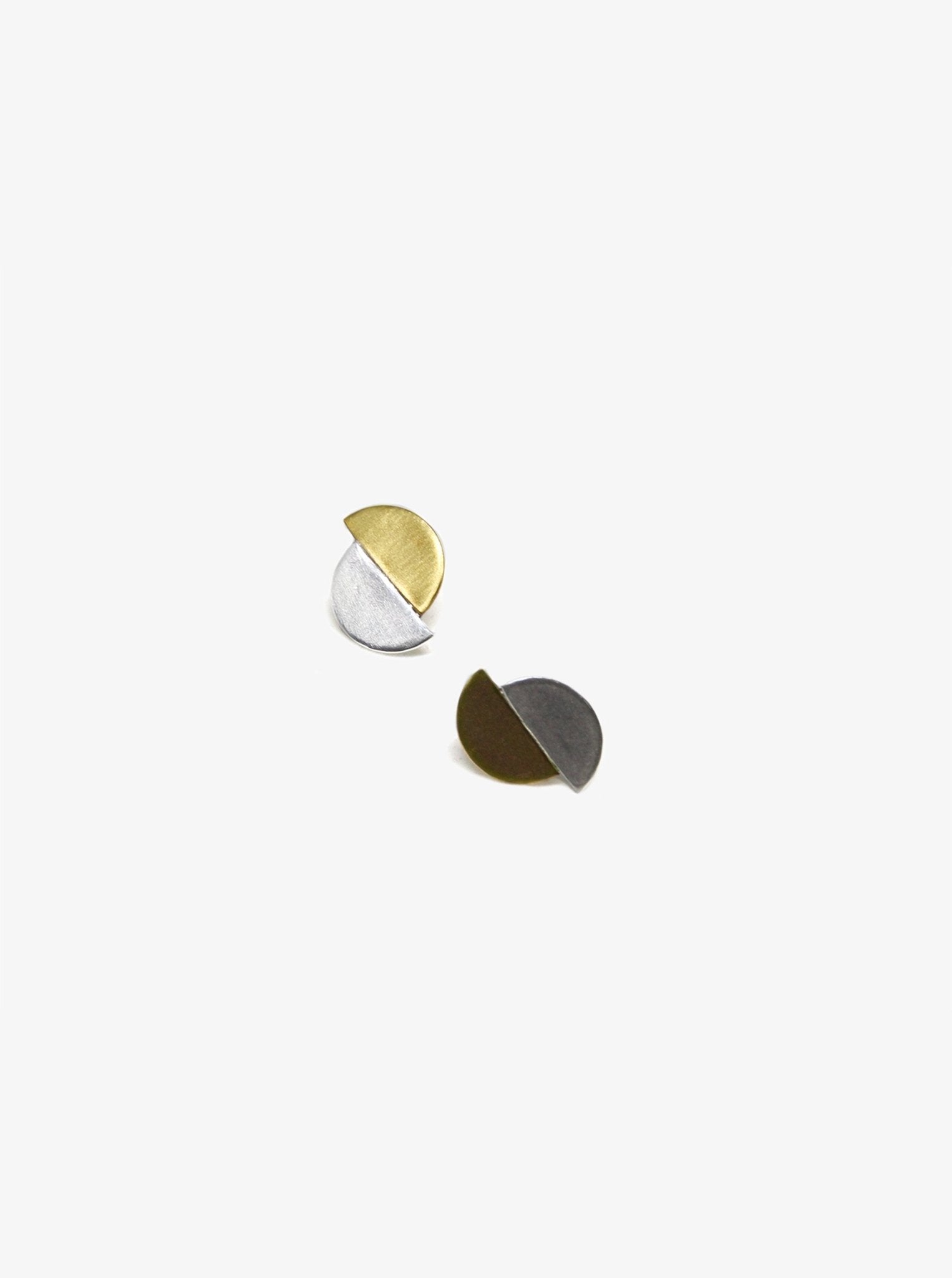 llayers jewelry fusion silver gold geometric earrings brooklyn new york
