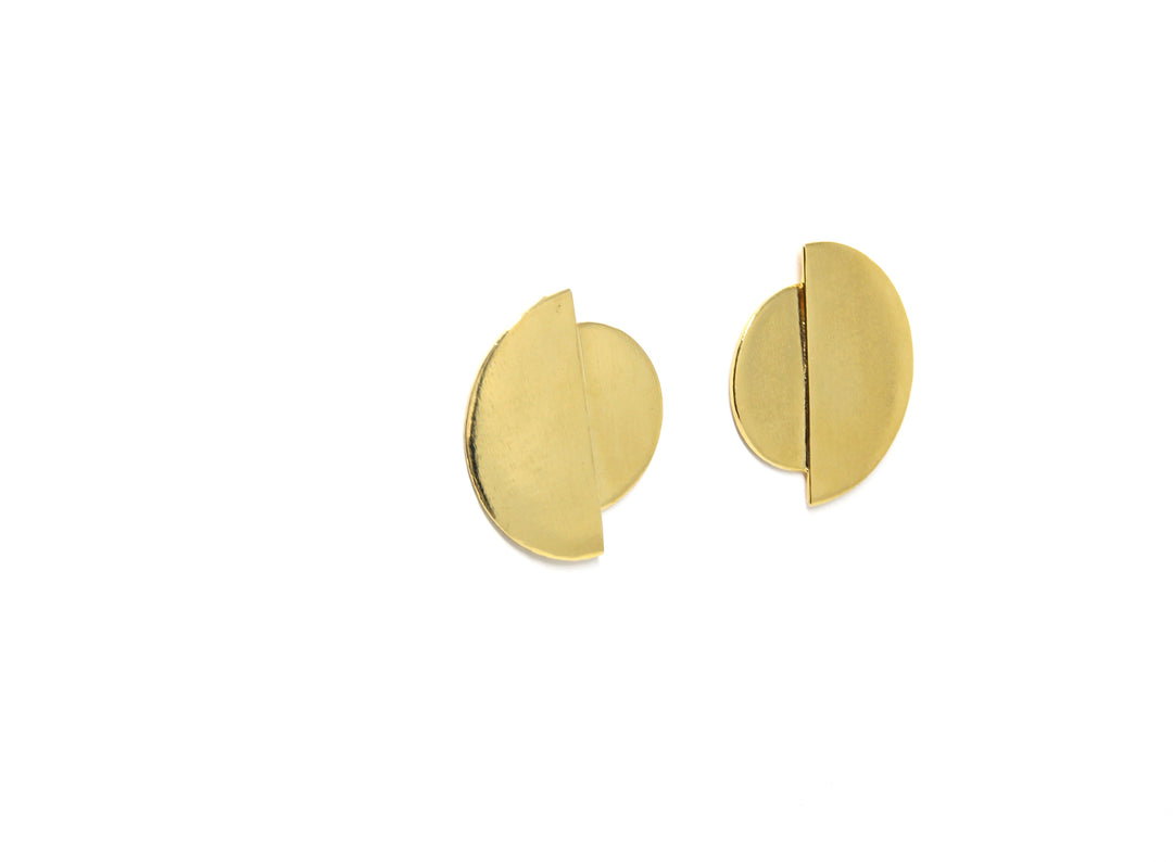 llayers jewelry men women gold moon statement earrings eclipse brooklyn new york