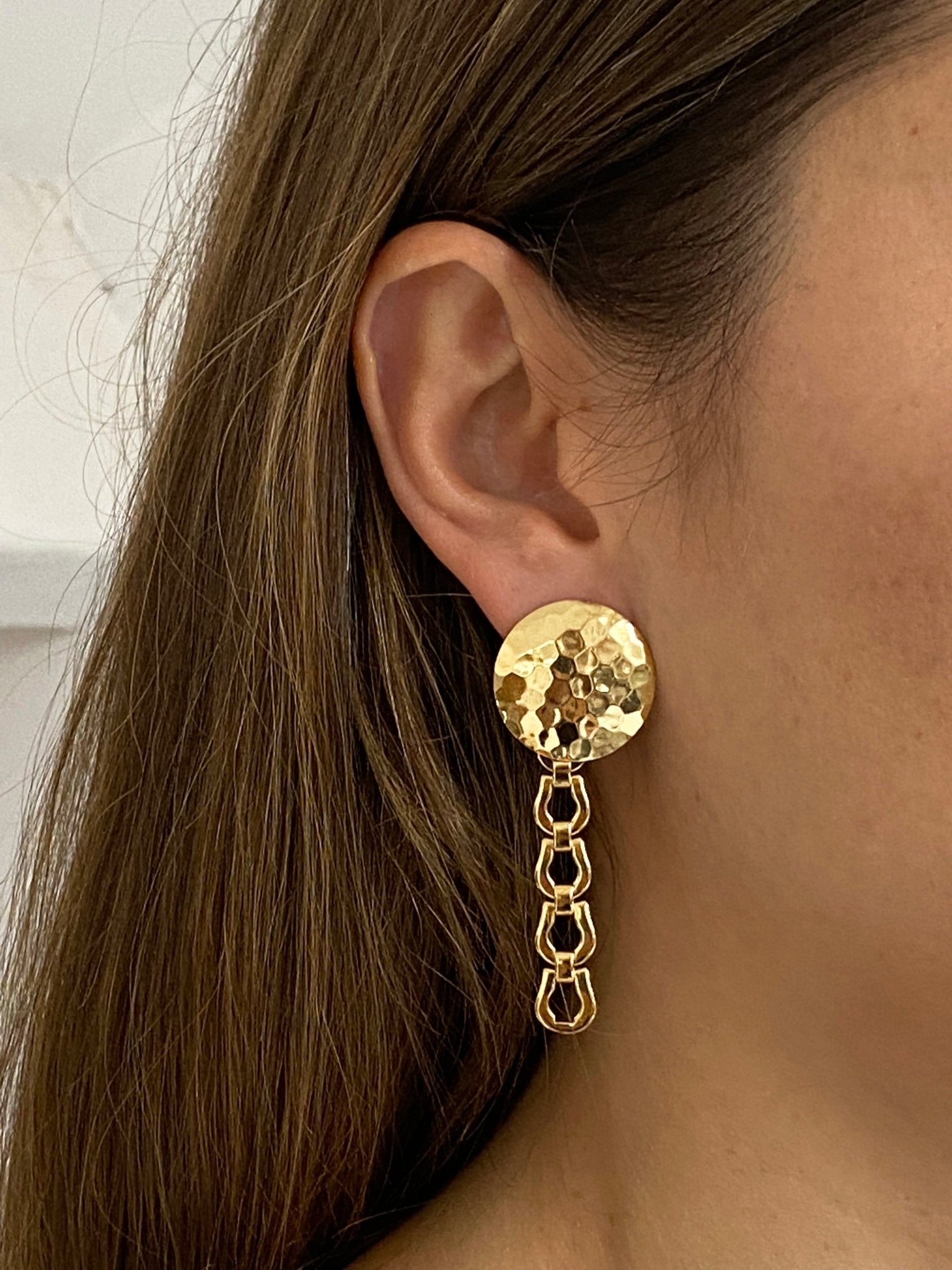 llayers jewelry upcycling gold long chain earrings 011 brooklyn new york