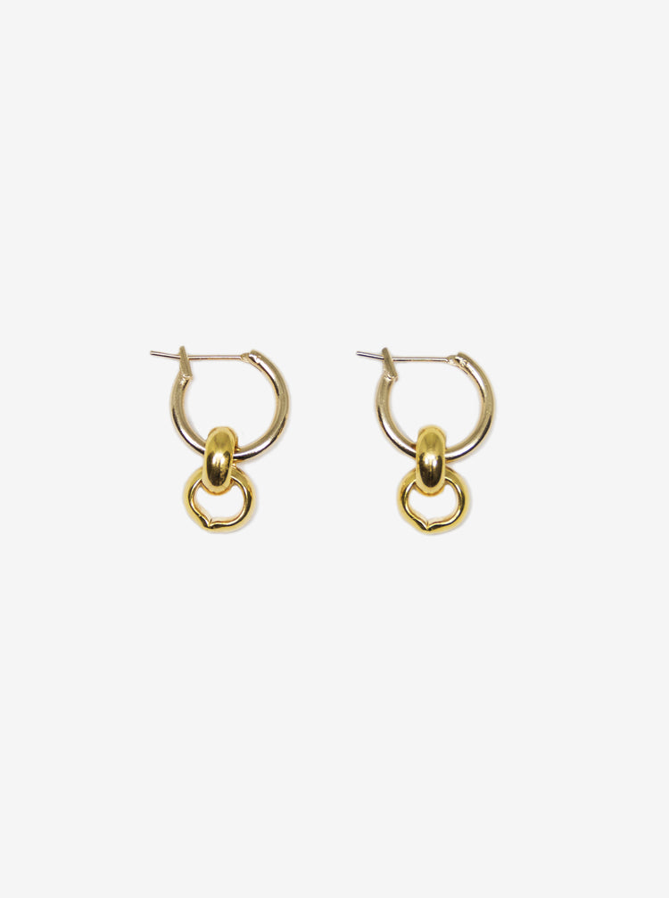 llayers men women minimal infinity gold hoop earrings brooklyn new york infinity 