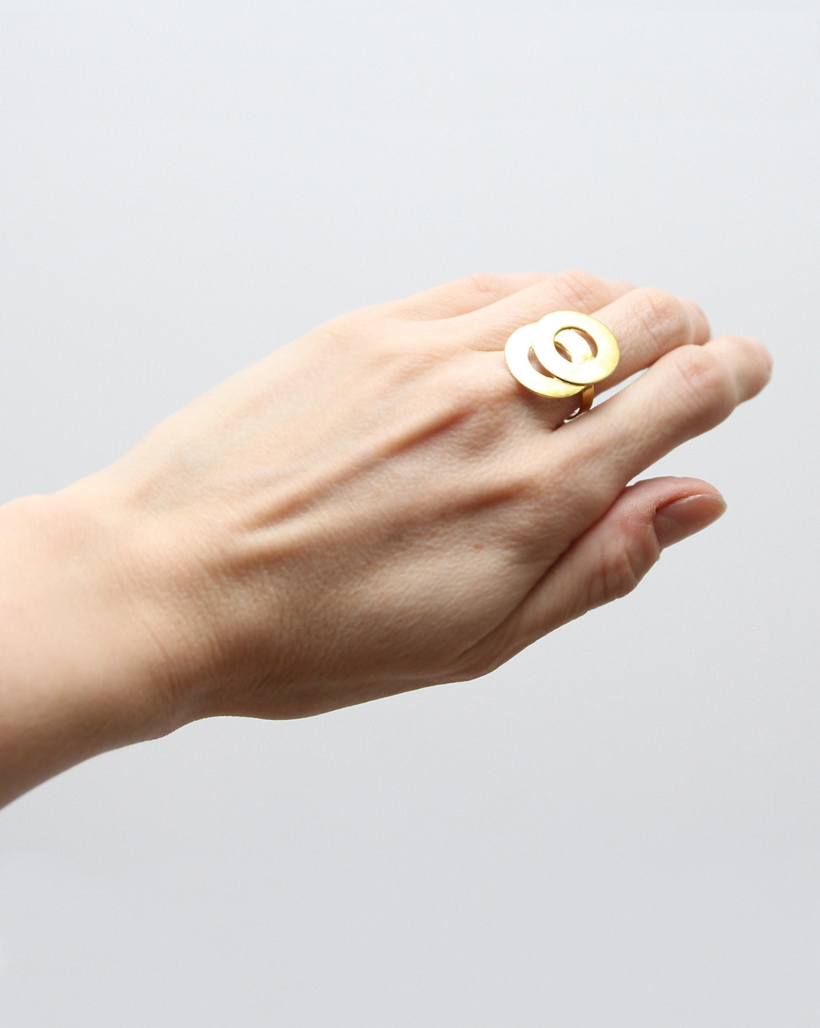 minimal gold infinity loop ring brooklyn new york by llayers jewelry men women statement 