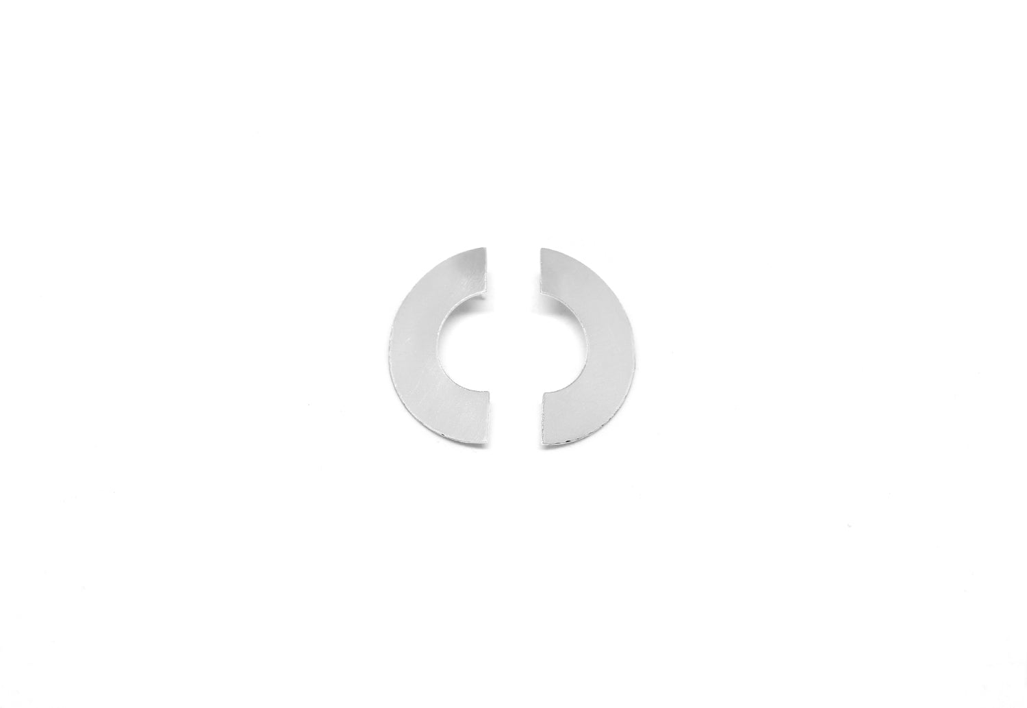 llayers jewelry men women silver moon crescent statement earrings phase brooklyn new york