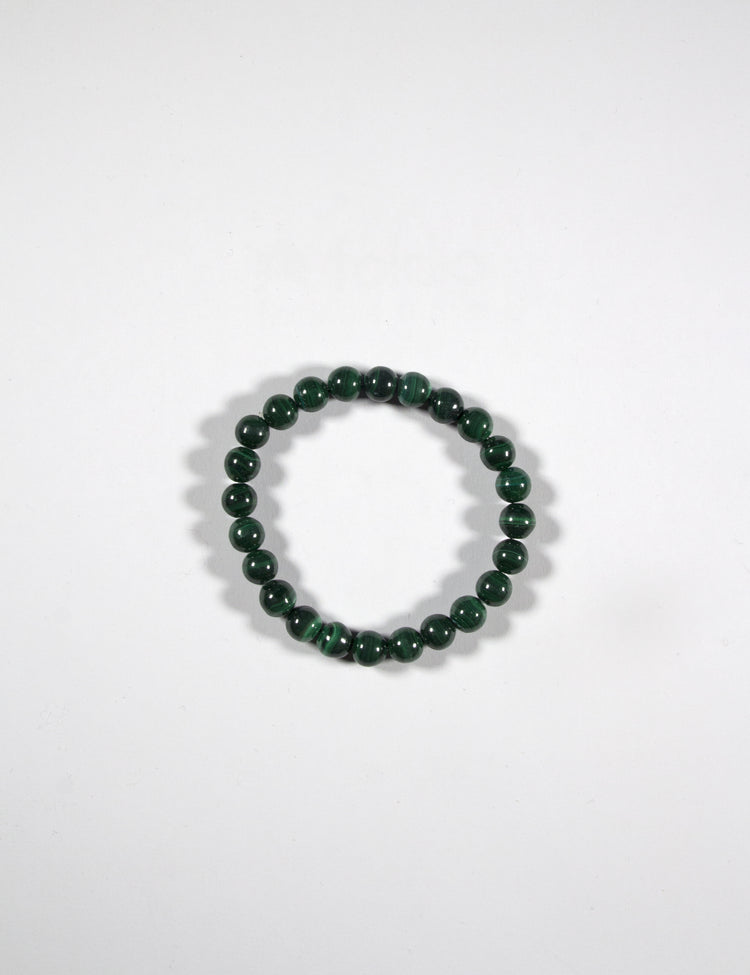 malachite healing stone beads bracelet in new york brooklyn by llayers men women jewelry