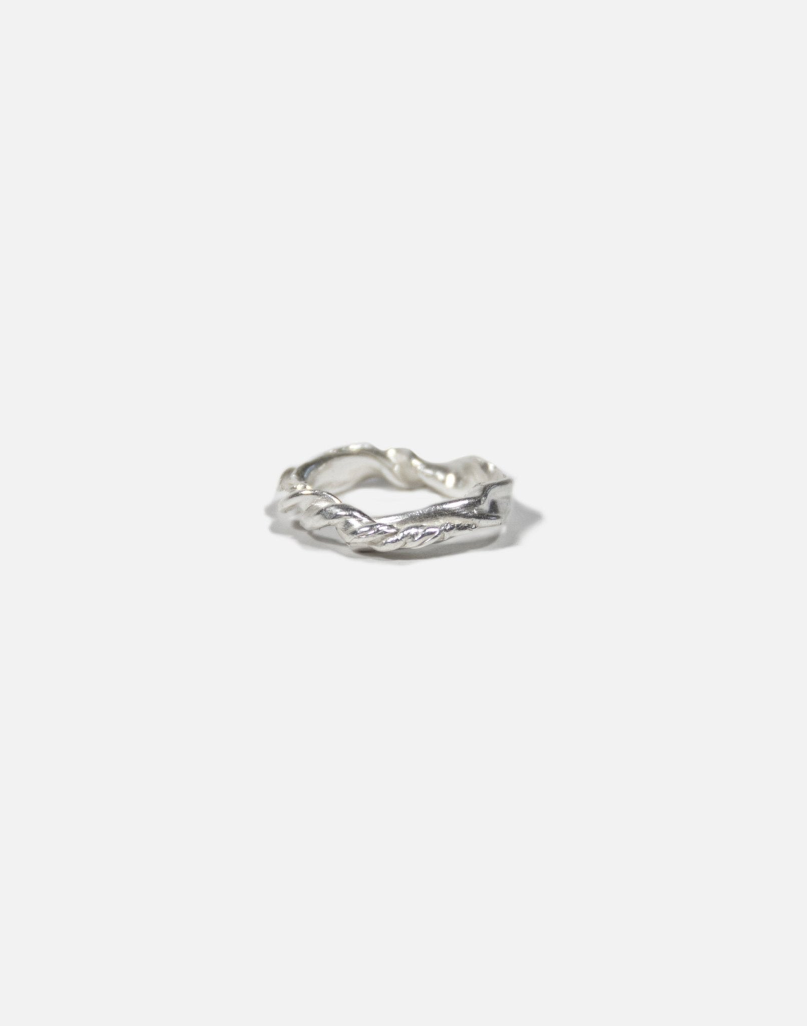 Men Sterling silver twisted ring essence. Jewelry made in Brooklyn New York by llayers