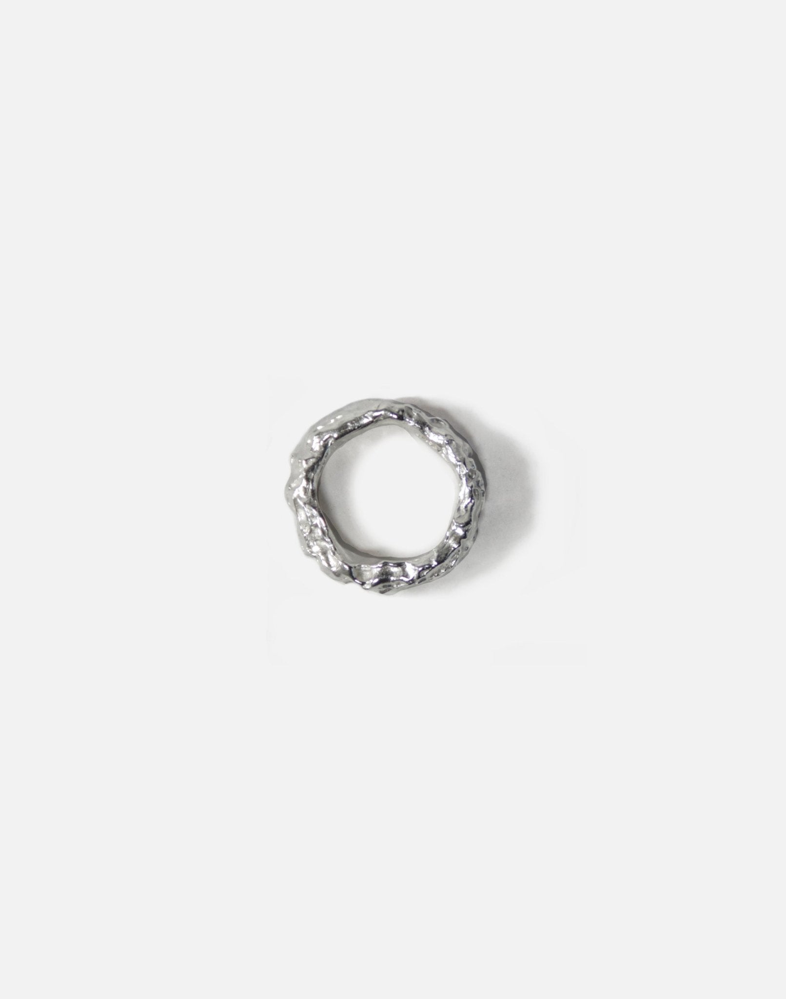 Men Sterling silver textured ring band. Modern minimalist jewelry made in Brooklyn New York llayers.