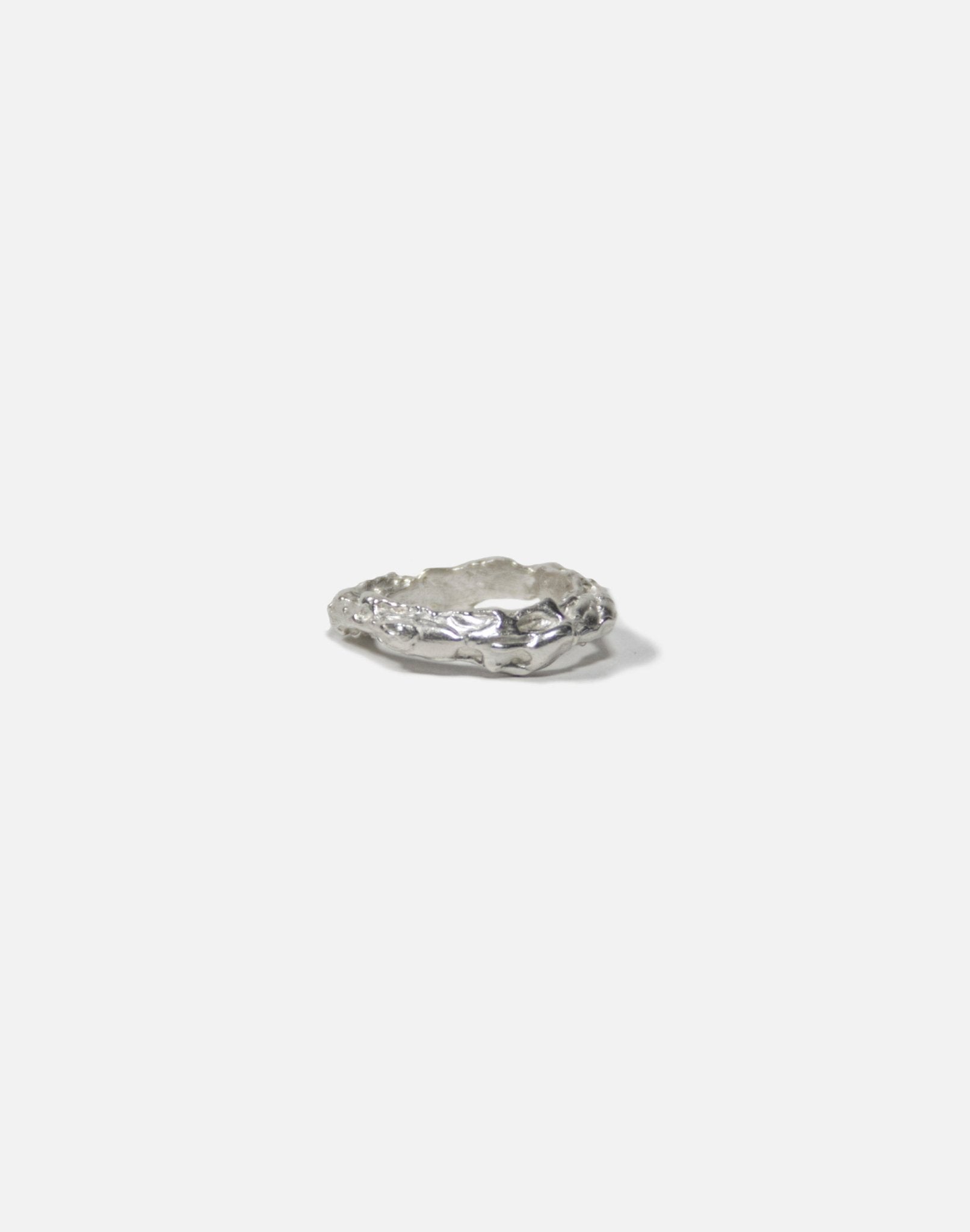 Men Sterling silver textured ring. Modern minimalist jewelry made in Brooklyn New York llayers