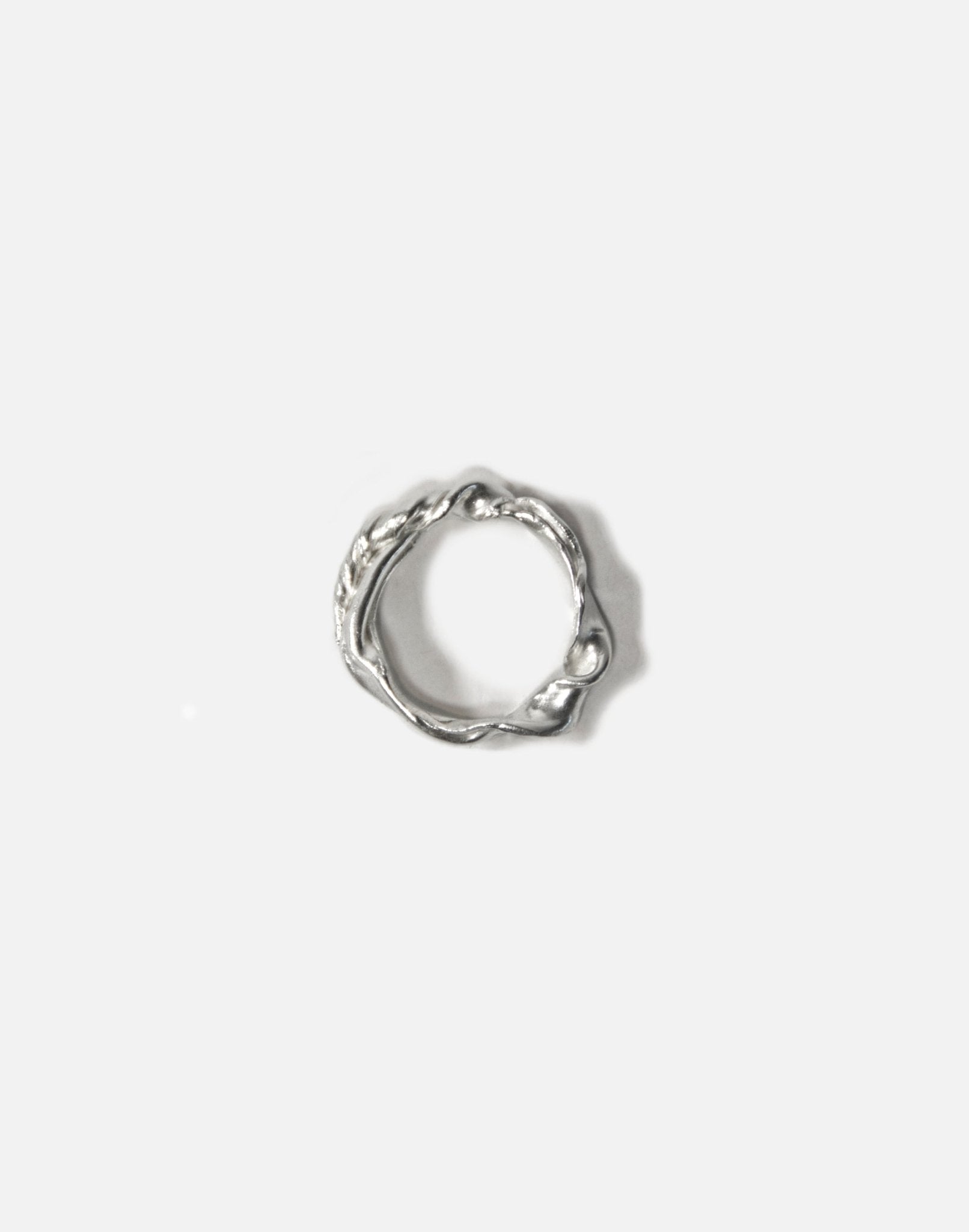 Women sterling silver twisted ring essence. Jewelry made in Brooklyn New York by llayers