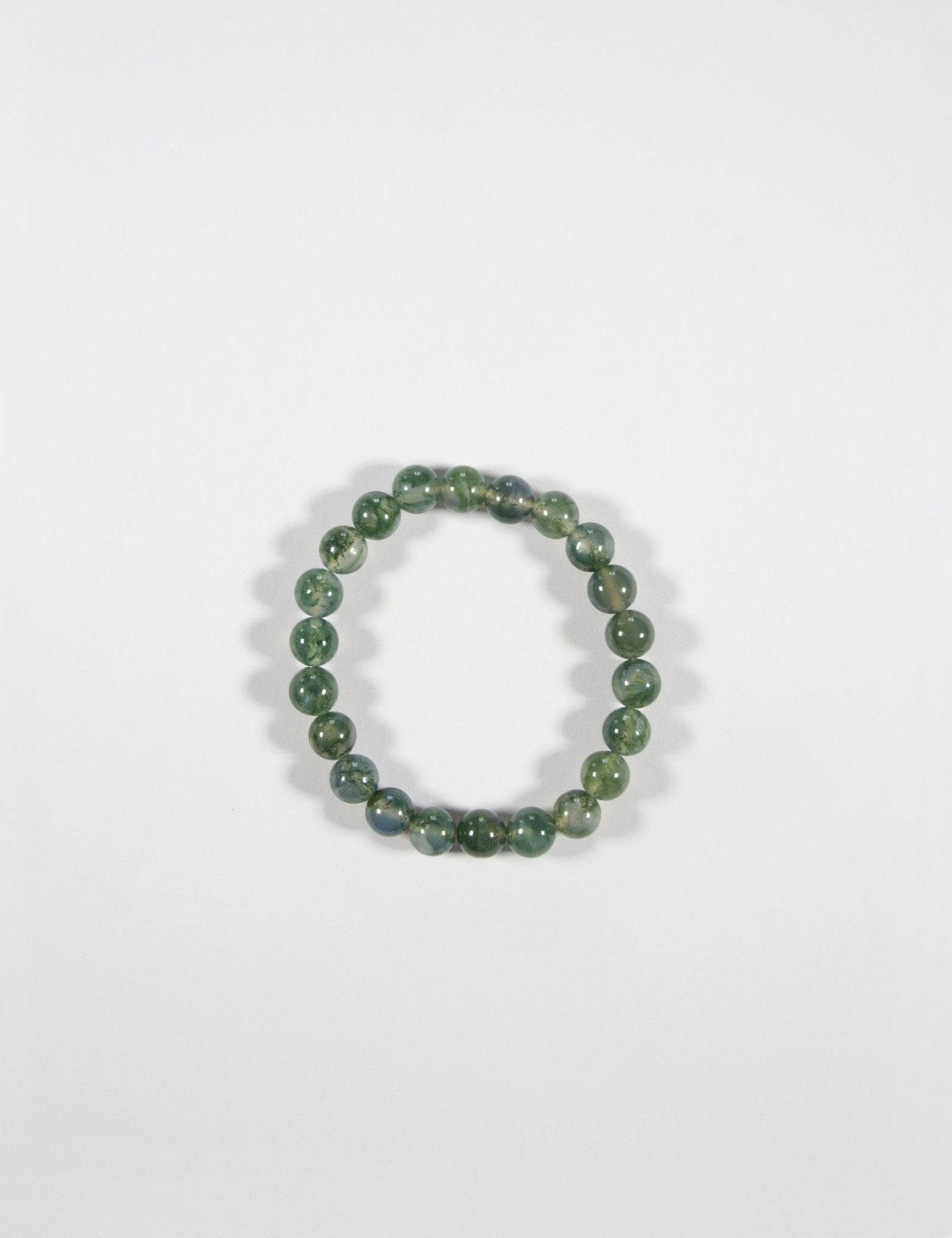 moss agate healing stone beads bracelet in new york brooklyn by llayers men women jewelry