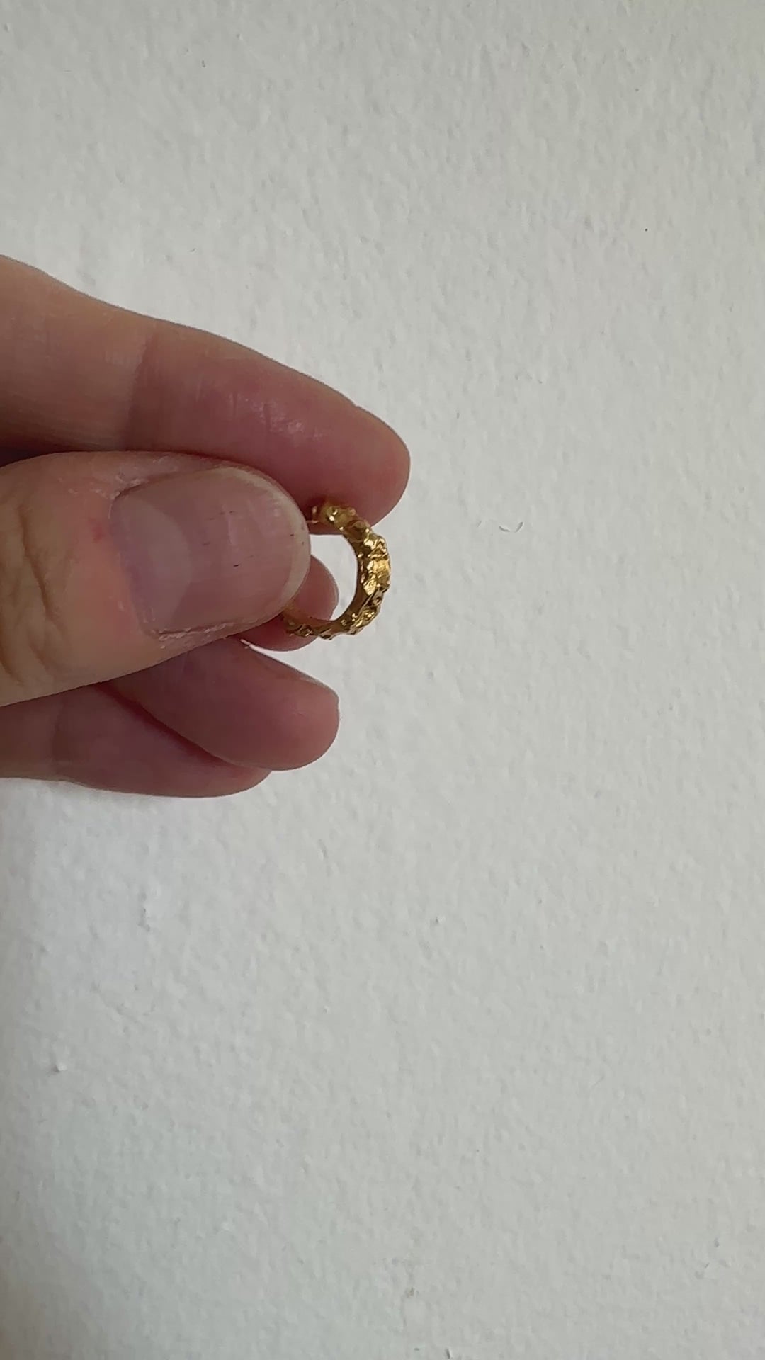 Gold hoop earrings granite. Emerging designer. Minimalist jewelry made in Brooklyn New York by llayers.