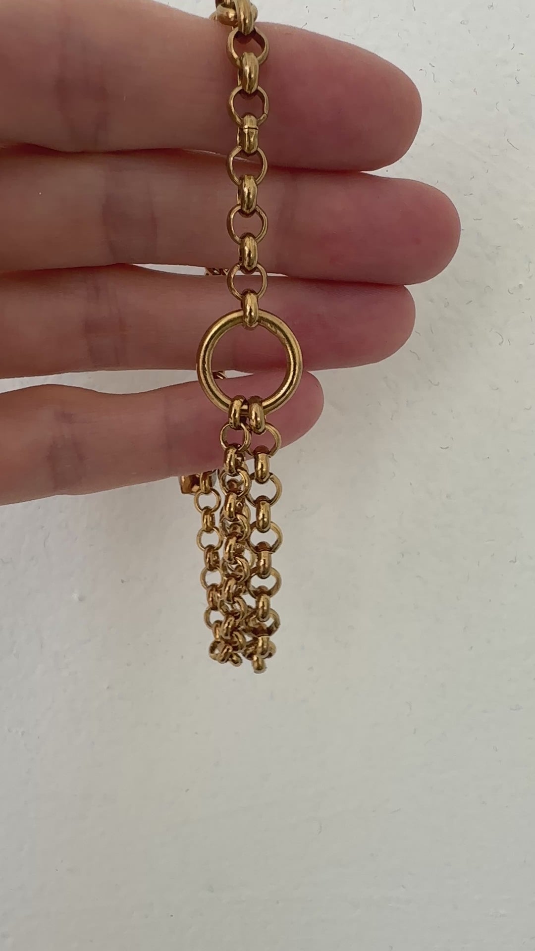 Gold chain chic bracelet. Made in Brooklyn New York by llayers.