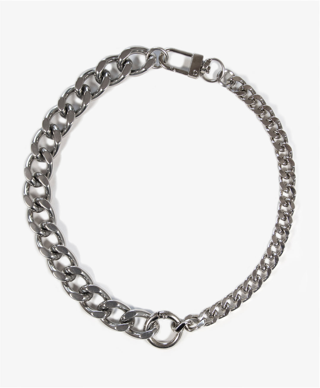 silver stainless steel choke chain necklace unchained 010 Brooklyn New York by llayers men women jewelry