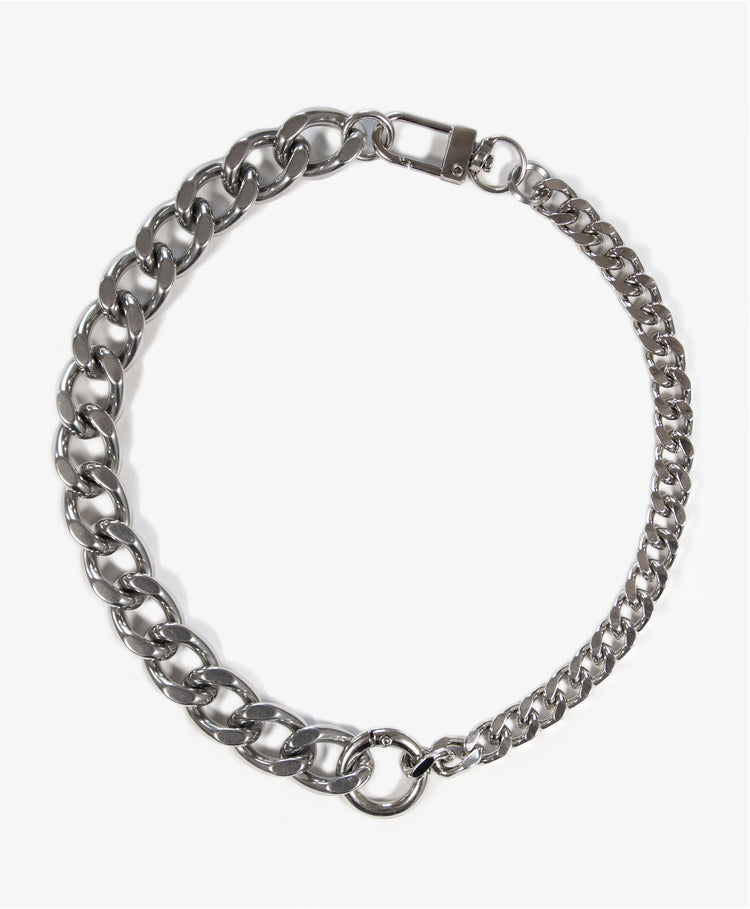 silver stainless steel choke chain necklace unchained 010 Brooklyn New York by llayers men women jewelry