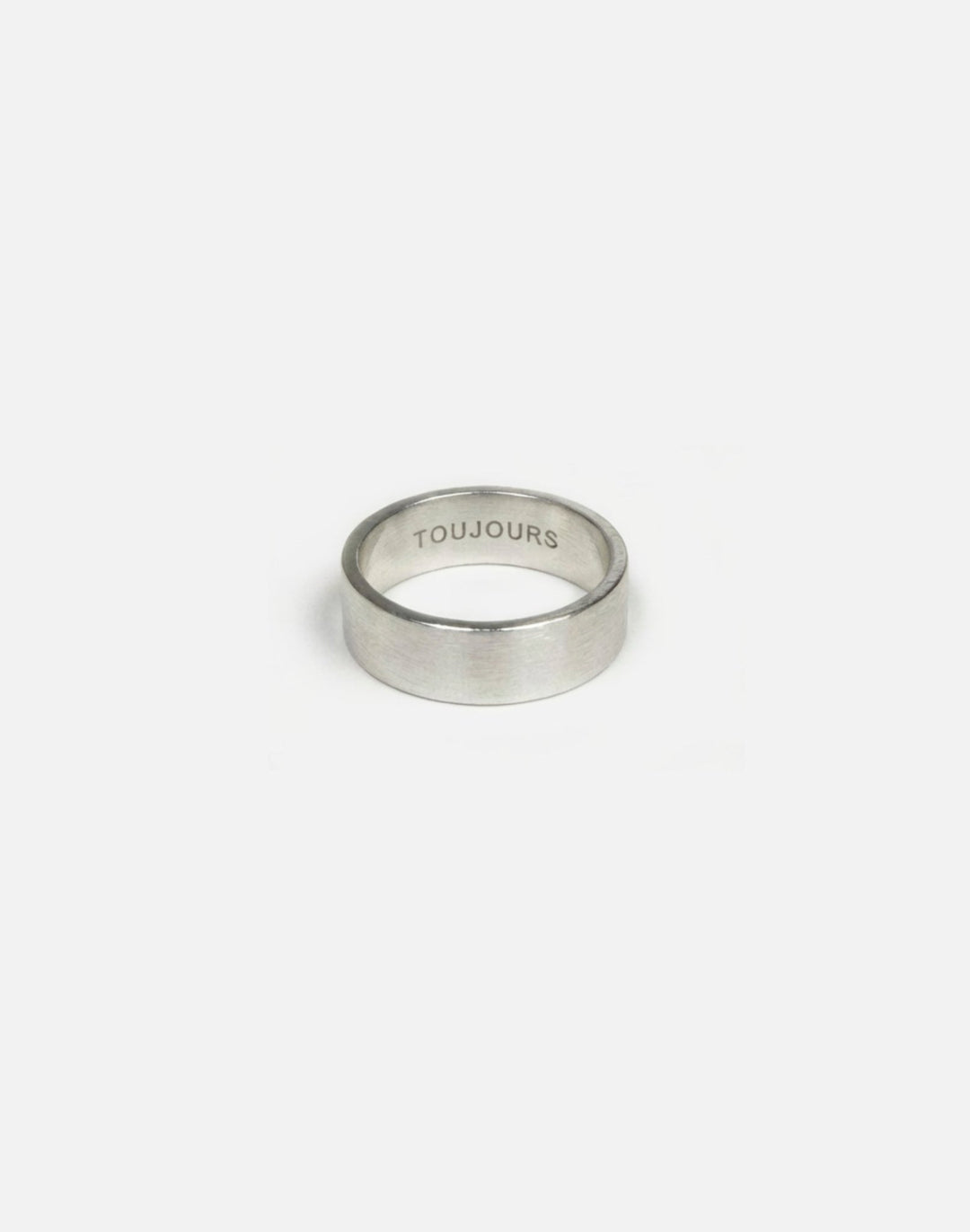 Sterling silver 6mm ring band. Mens womens minimalist jewelry made in New York by llayers.
