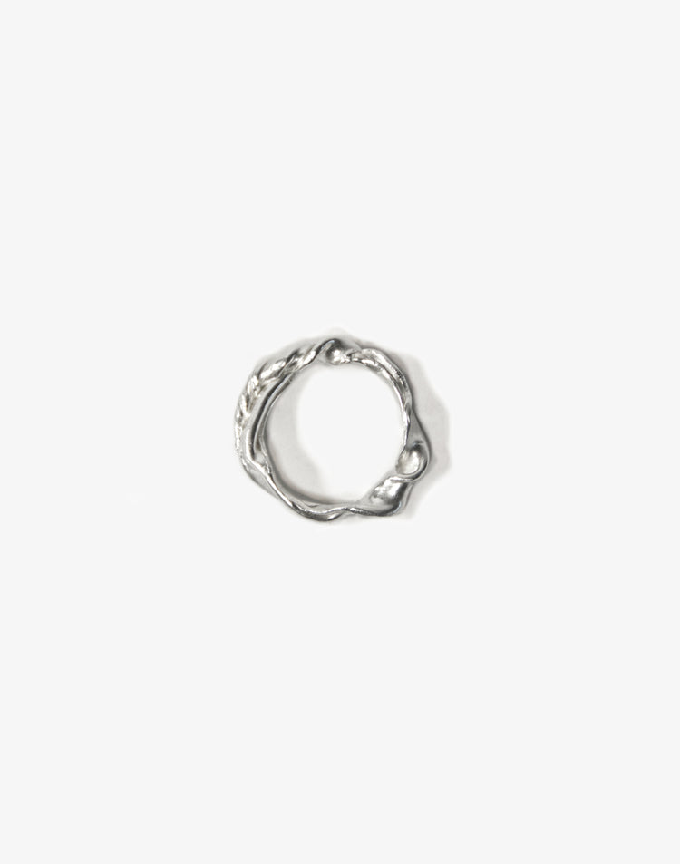 unisex sterling silver twisted ring essence jewelry made in Brooklyn New York llayers F4